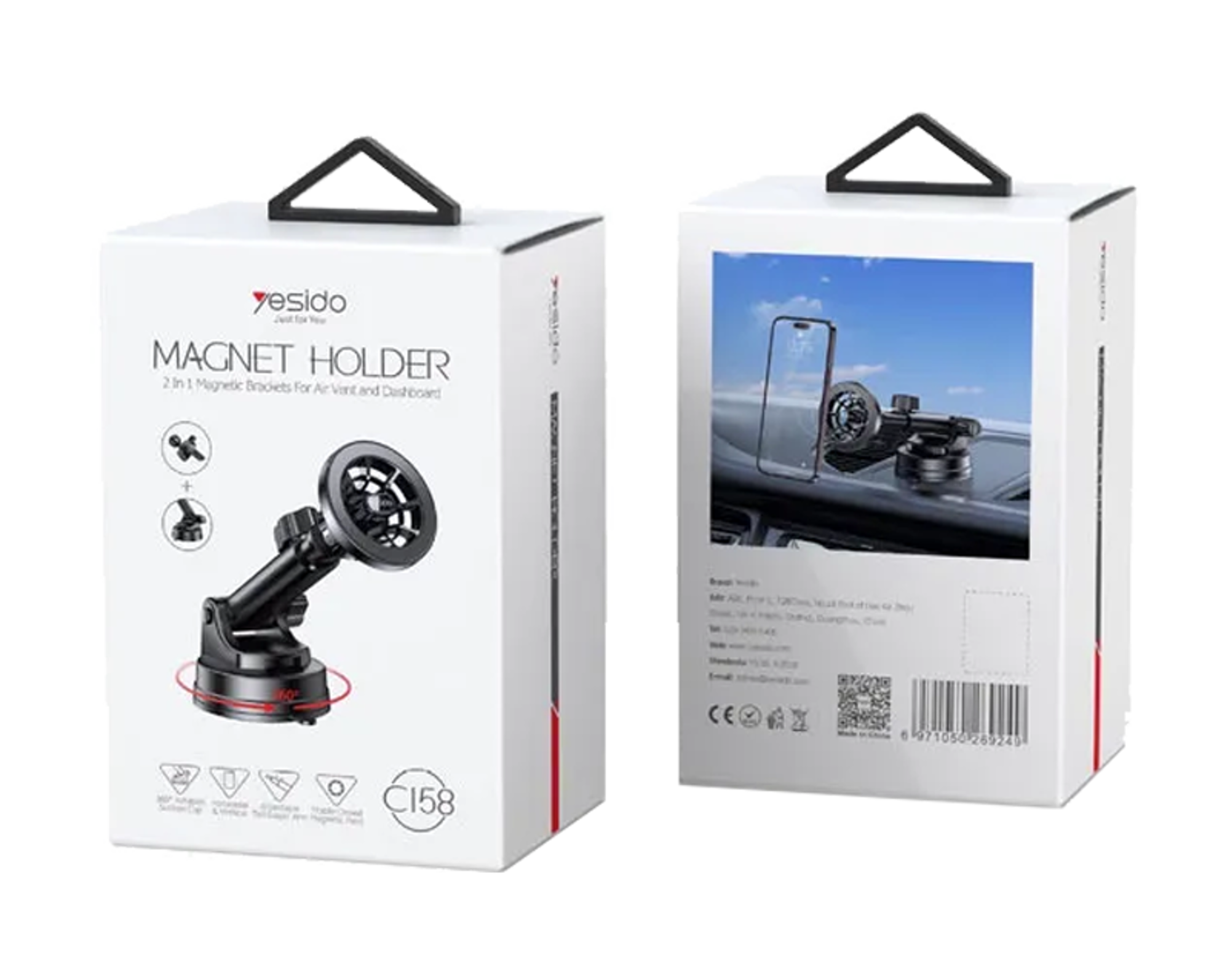 Yesido C158 2 in 1 Magnetic Ring Car Holder - Best Prices