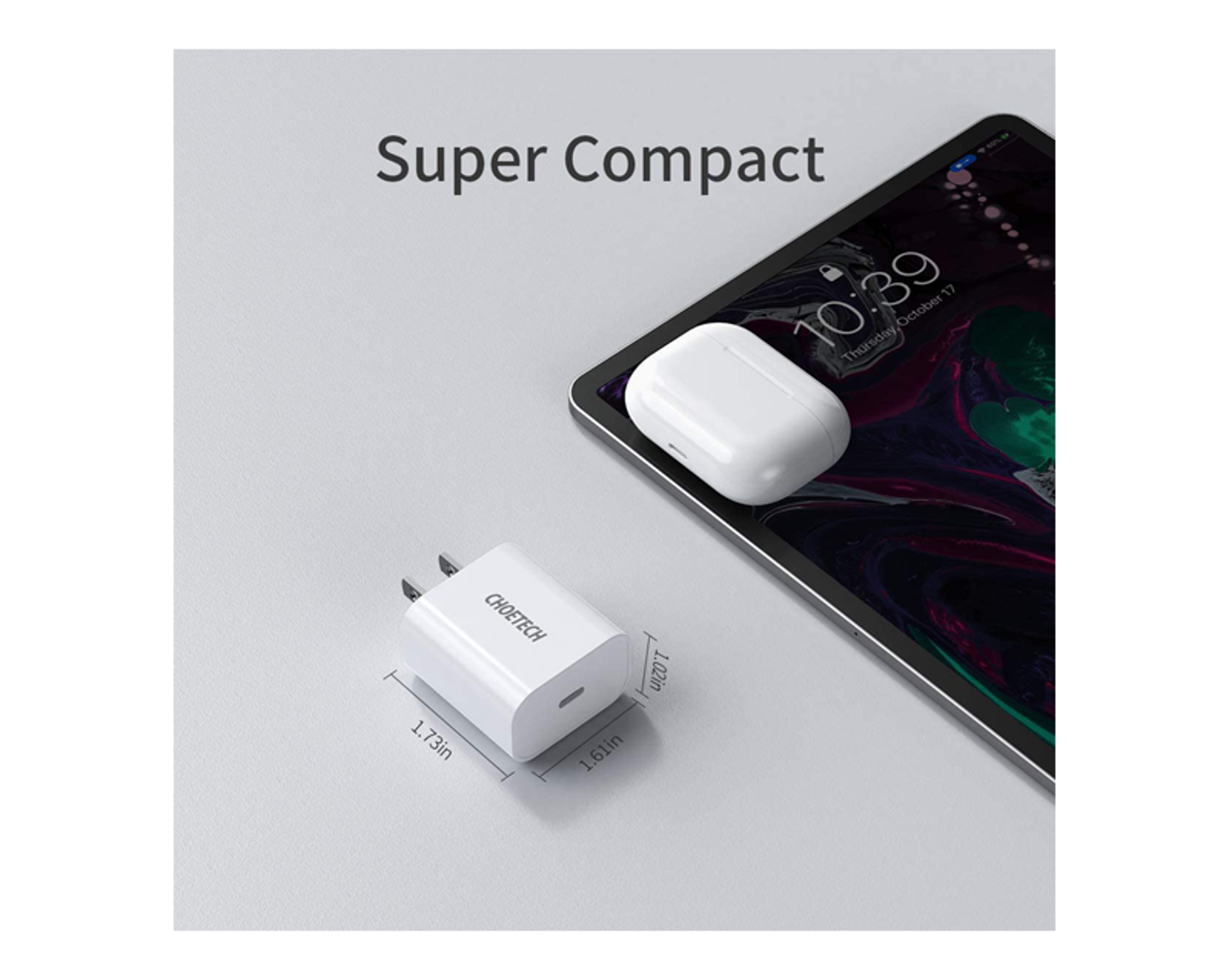 Choetech PD Fast Type-C Wall Charger 20W + Lightning Cable - Best Prices