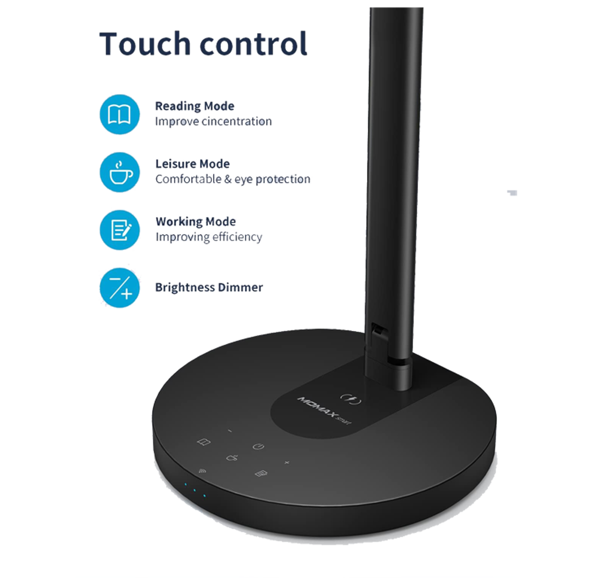 Momax QL6SCND Smart Bright IoT Lamp with Wireless Charging - Best Prices
