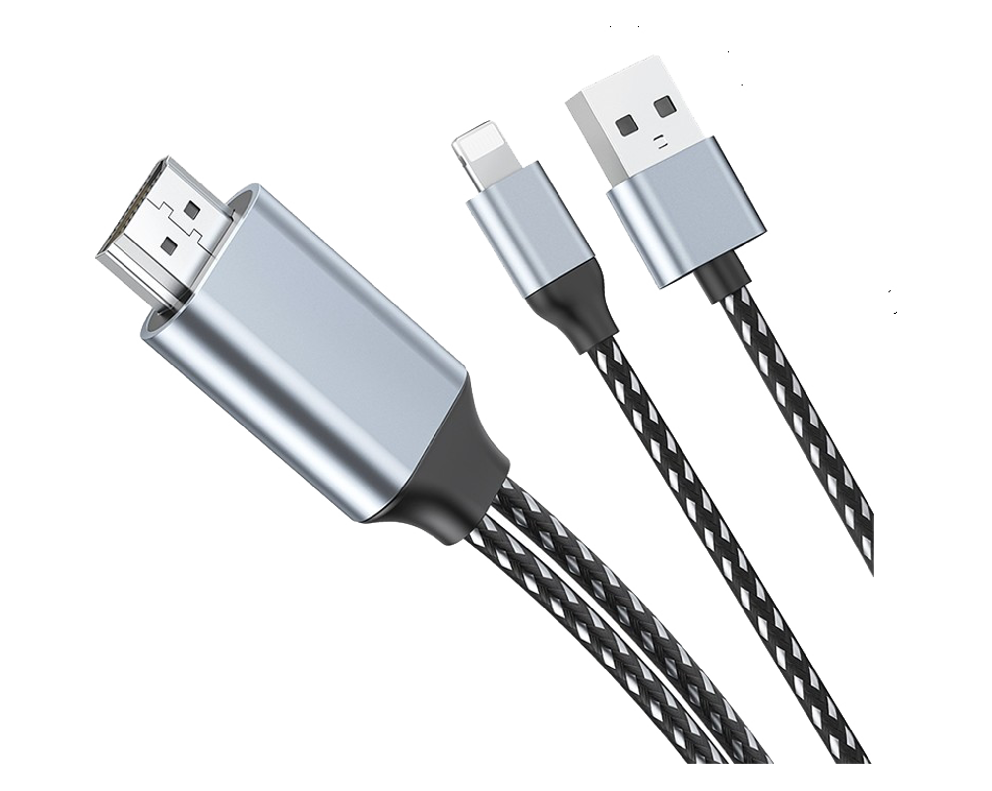 WiWU X7L Lightning, USB-A to HDMI Cable 1.2m - Best Prices