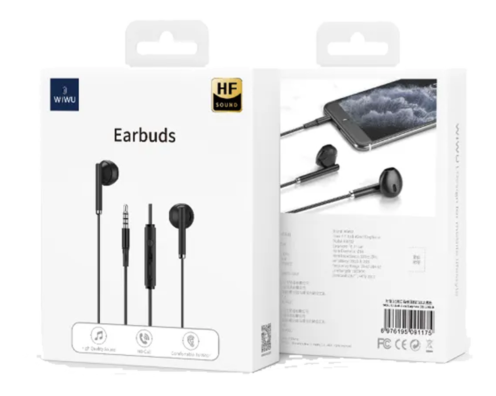 WiWU EB312 Wired Earphone Stereo 3.5mm Audio Jack - Best Prices