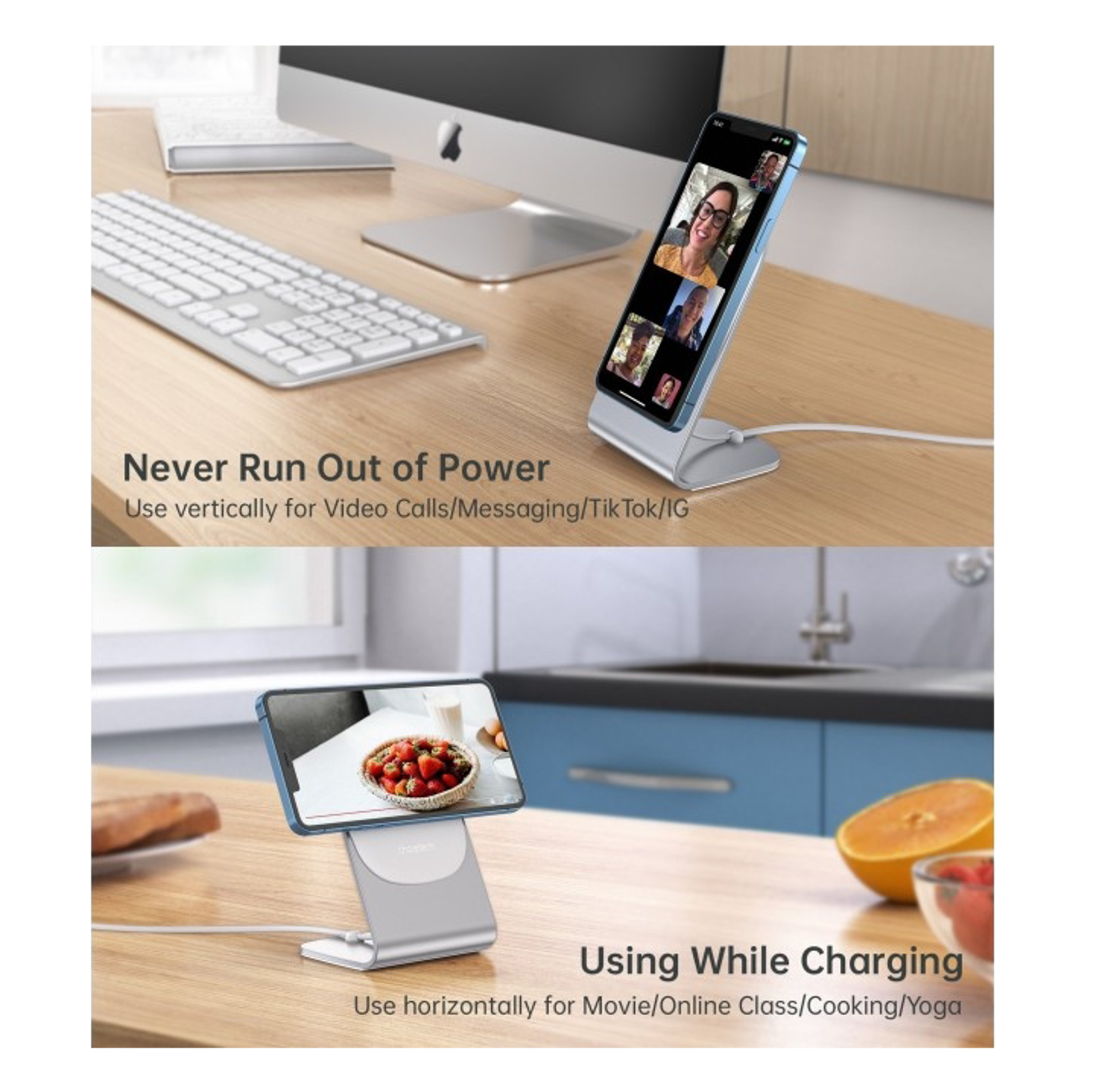 Choetech H047 Magnetic Fast Wireless Charging Stand Holder 15W - Best Prices