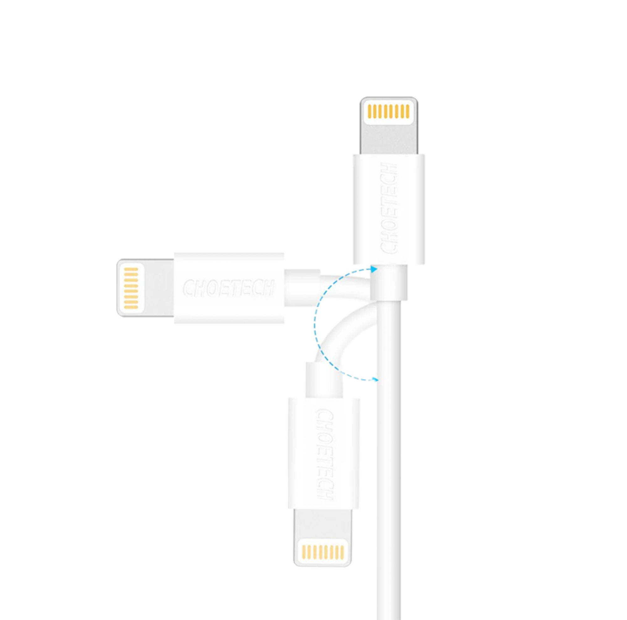Choetech USB-A to Lightning Nylon Braided MFi Cable 1.2m - Best Prices