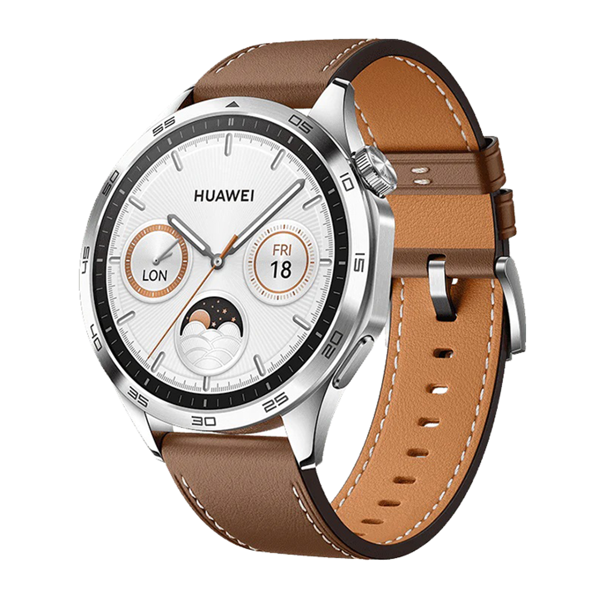 Huawei Watch GT4 46mm Leather Strap Brown - Best Prices