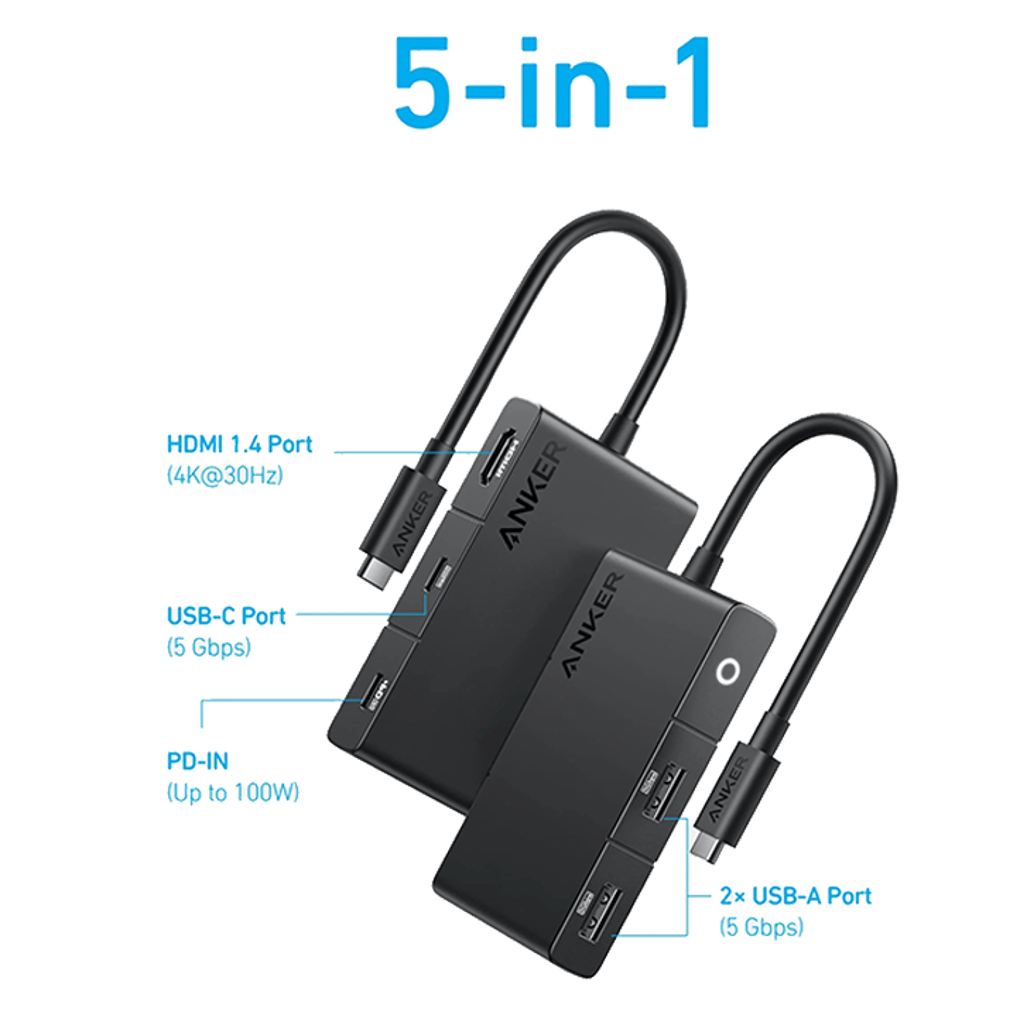 Anker 332 Multiport 5 in 1 Hub Type-C