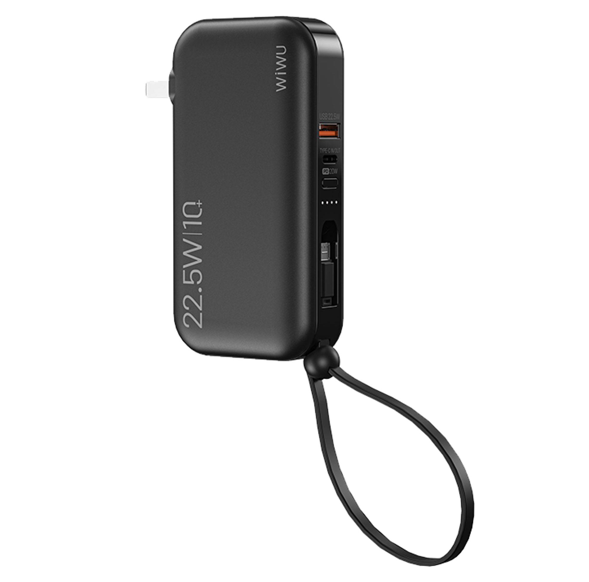 WiWU JC-23 20,000mAh Power Bank 22.5W with Built-In Cable and Led Display - Best Prices