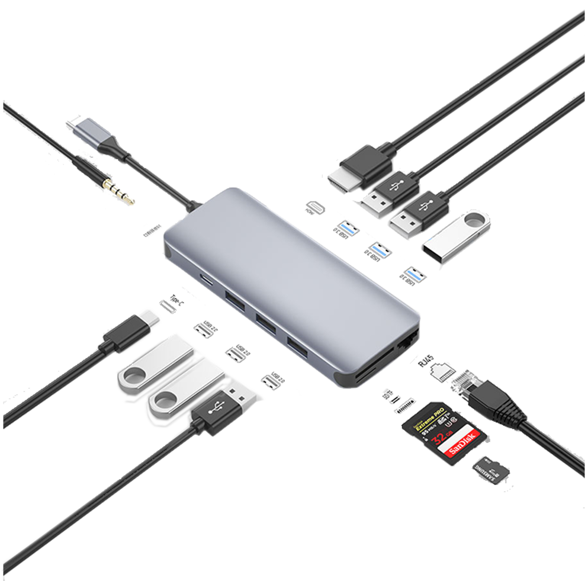 WiWU Alpha 12 in 1 USB Type-C Multifunction Adapter Hub - Best Prices