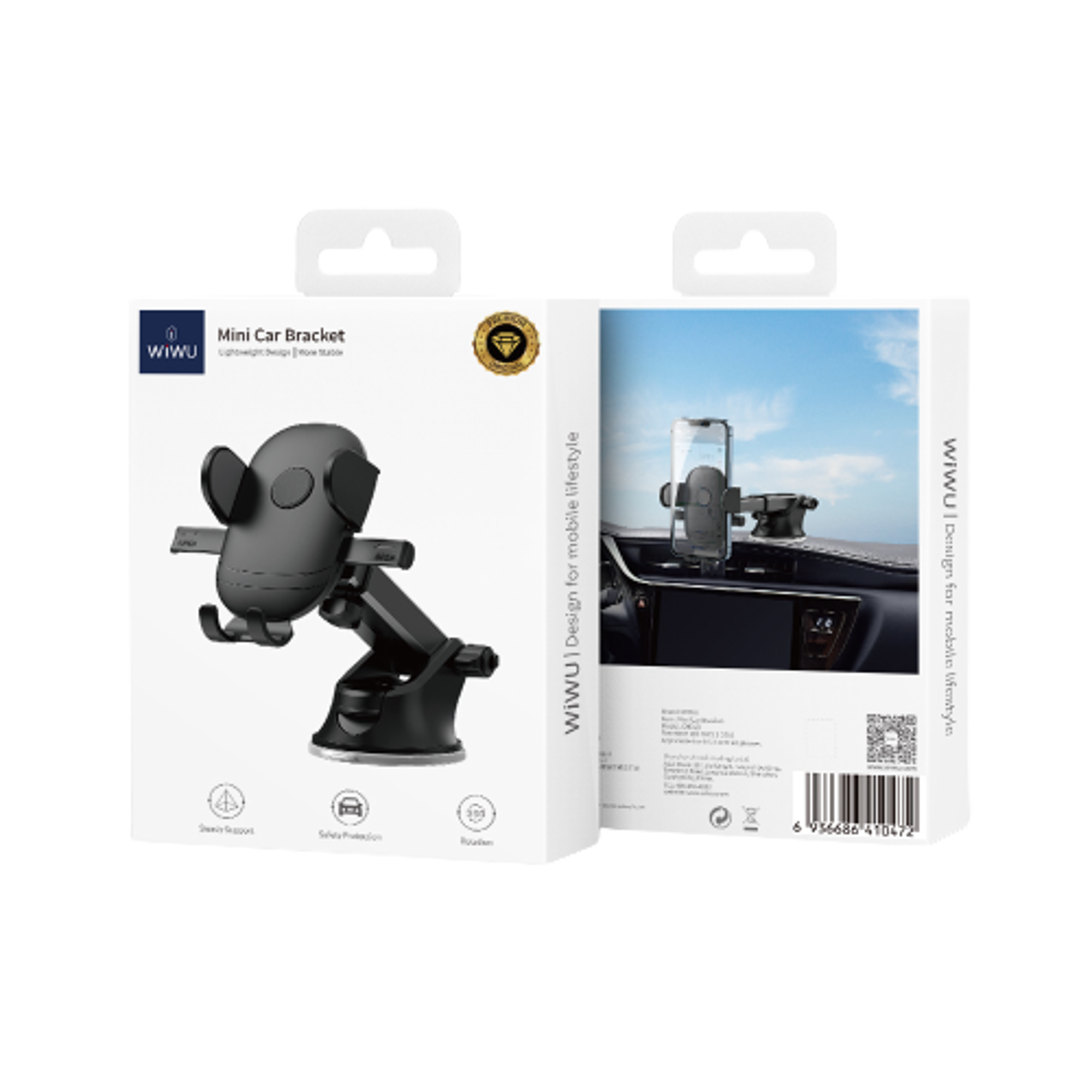 WiWU CH013 Windshield Universal Car Mount Phone Holder - Best Prices