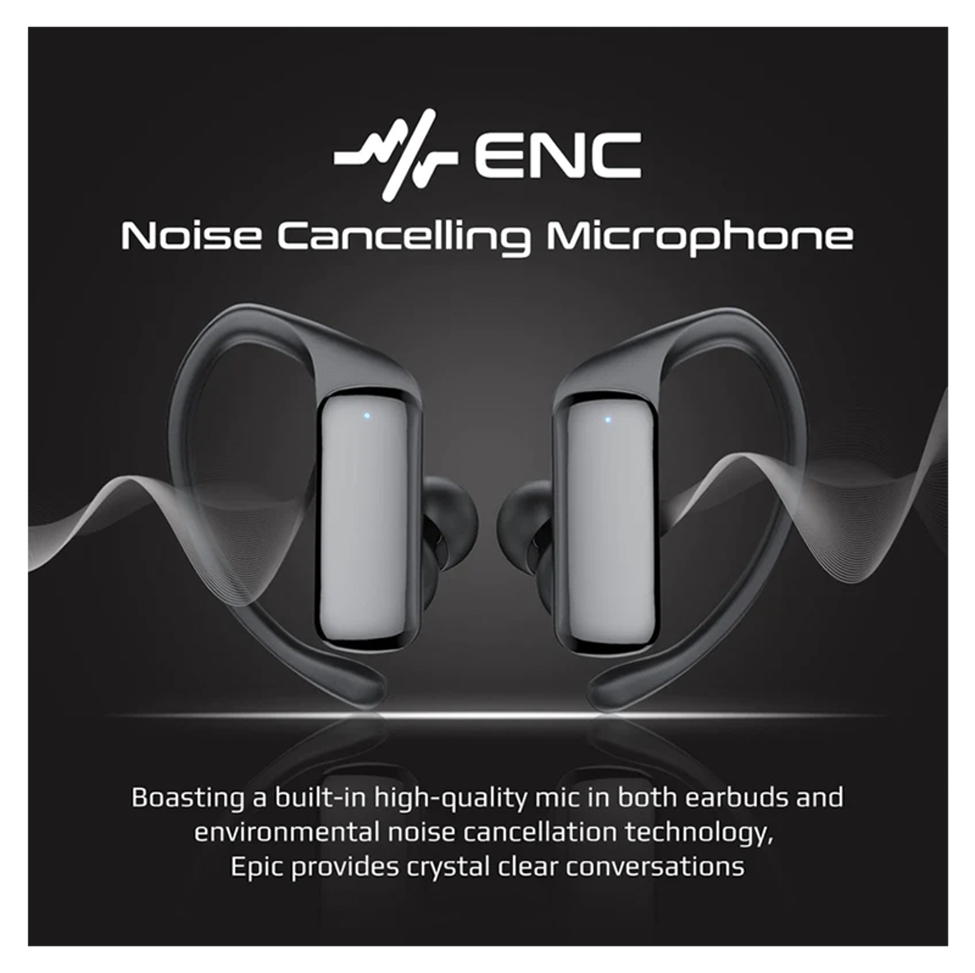 PROMATE SportFit™ High Definition ENC TWS Wireless Earbuds with IntelliTouch - Best Prices