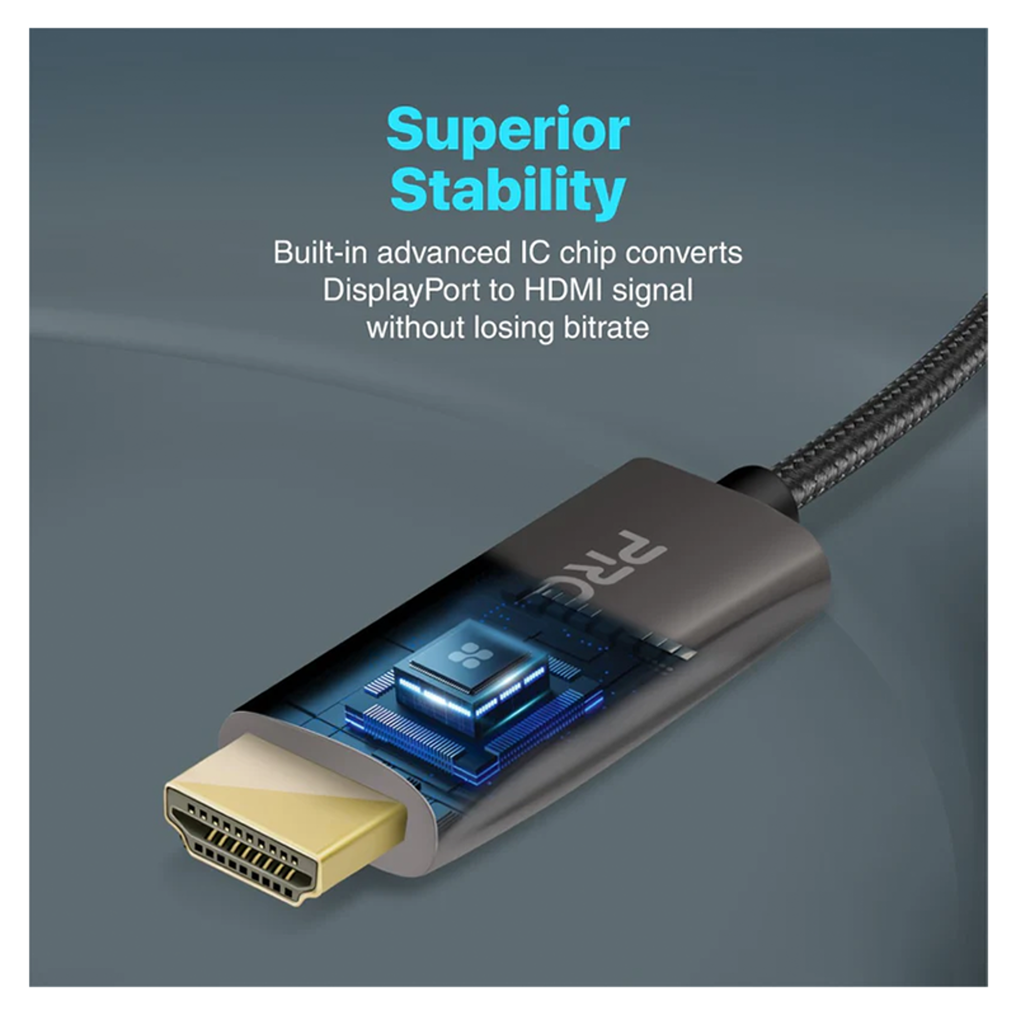 PROMATE ProLink-DP200 4K 60Hz HD DisplayPort to HDMI Cable 2.0m - Best Prices