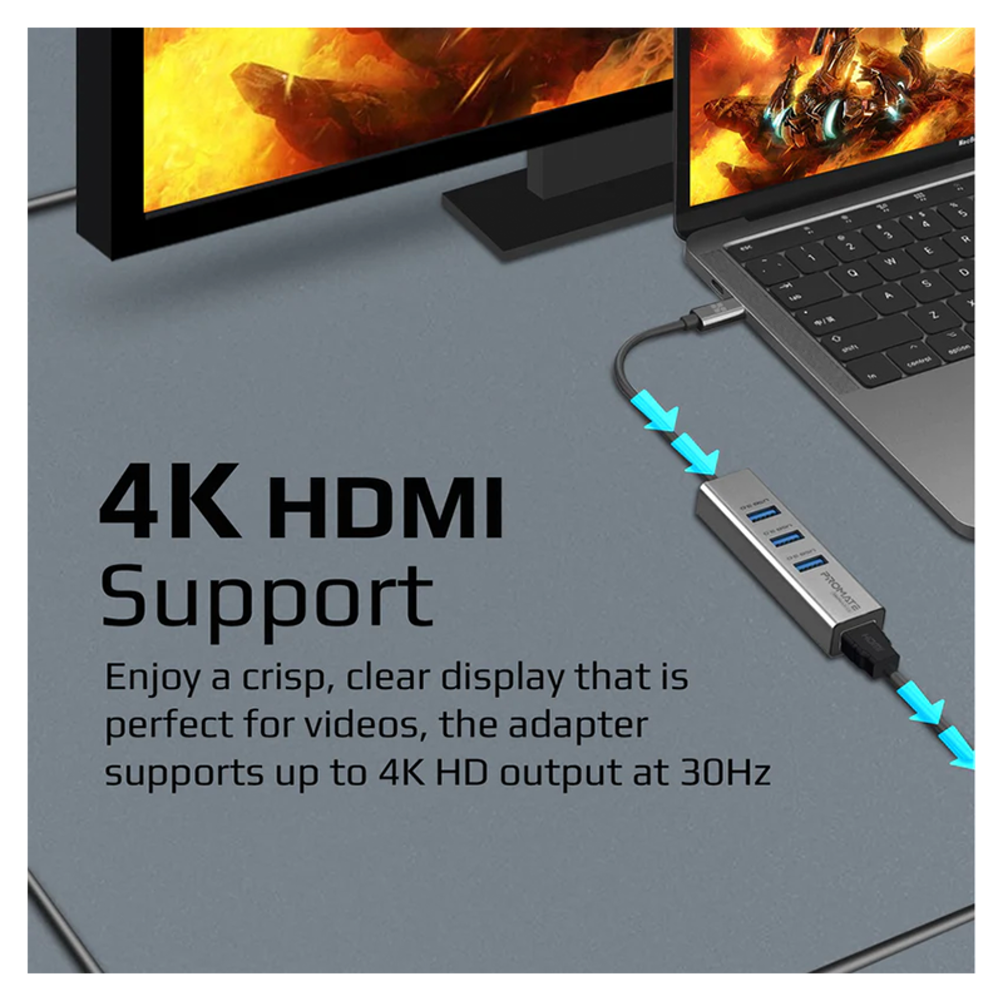 PROMATE 4K Vivid Clarity USB-C to HDMI Adapter - Best Prices