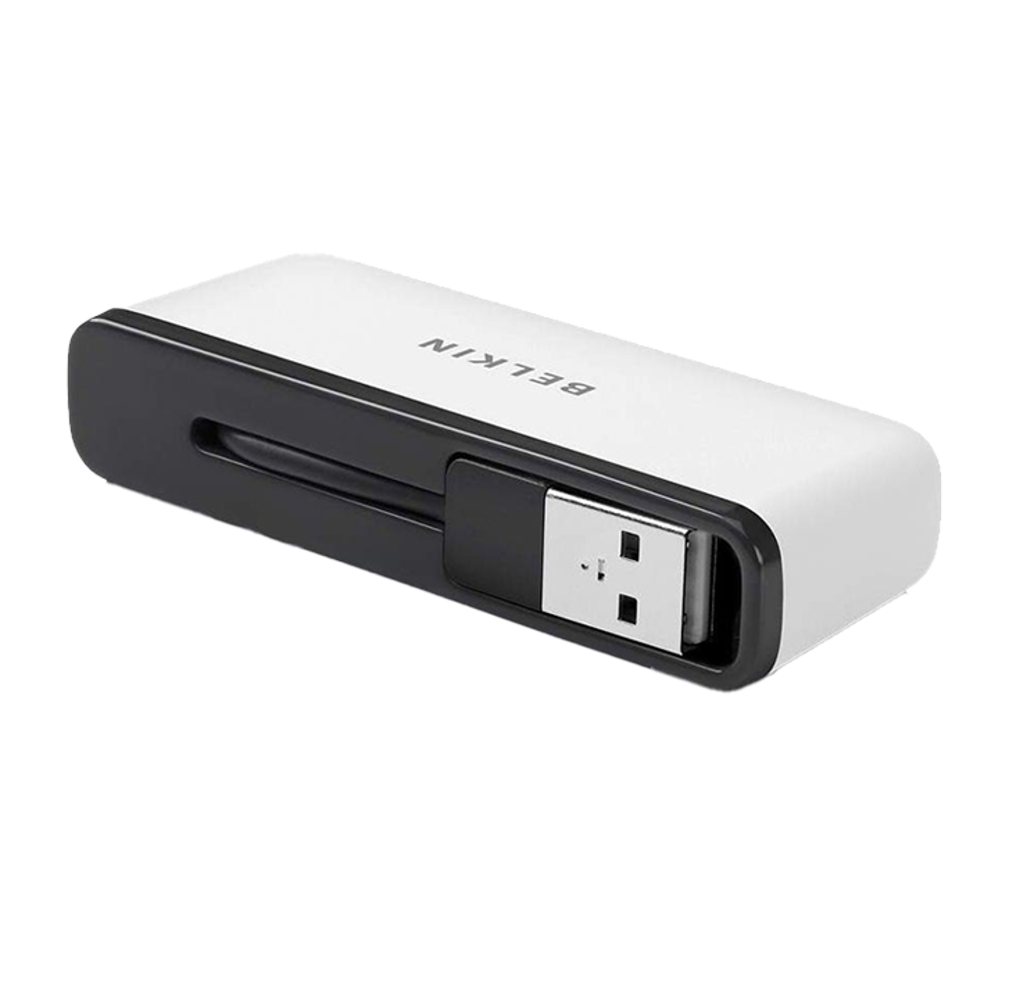 بيلكن موزع بـ4 منافذ USB 2.0 مع نظام إدارة كابلات مدمج - أفضل سعر