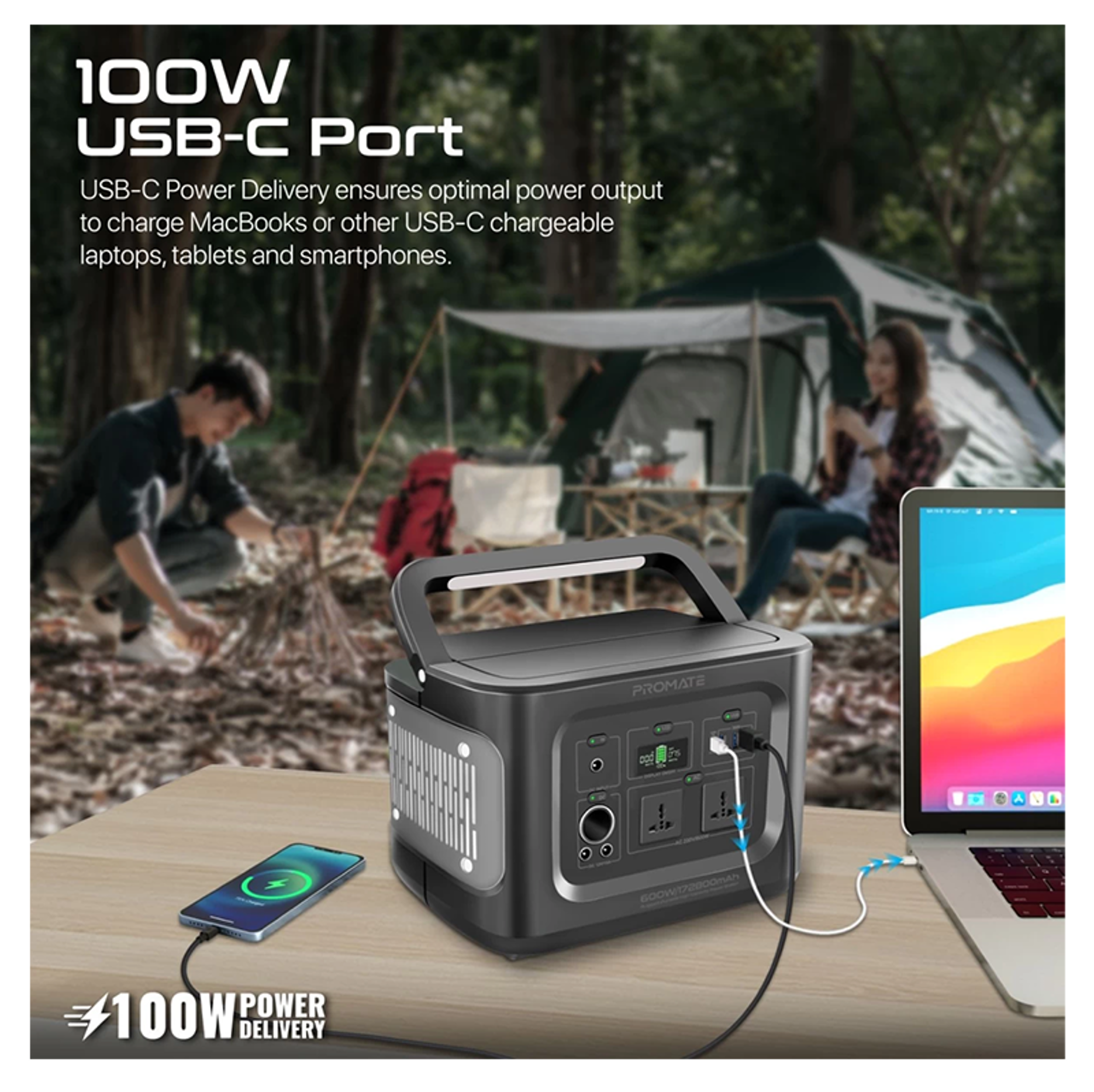 PROMATE PowerMine-600W 172,800mAh Rugged Durable - Best Prices