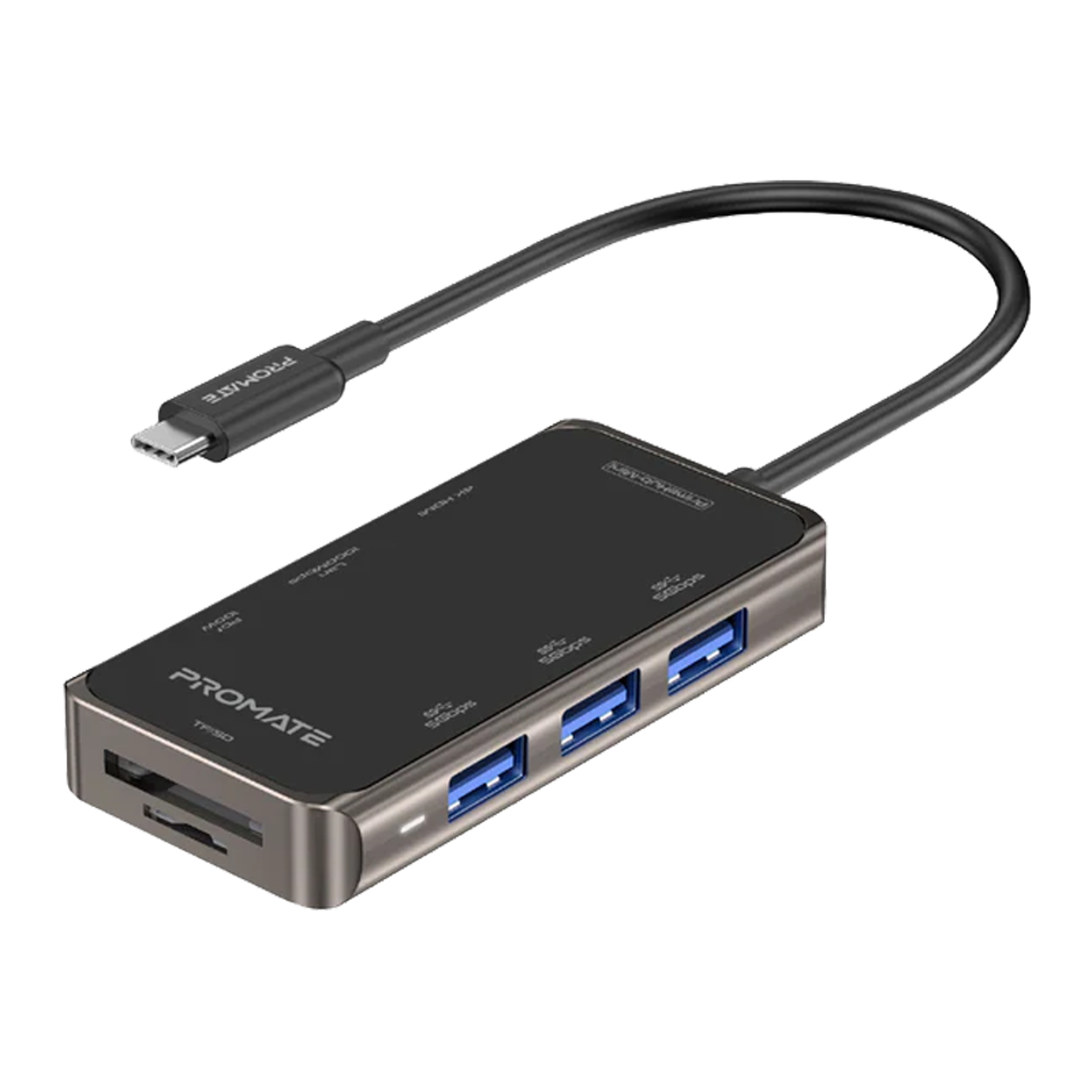 PROMATE 8 in 1 Ultra Compact Multiport Hub 100W Power Delivery - Best Prices