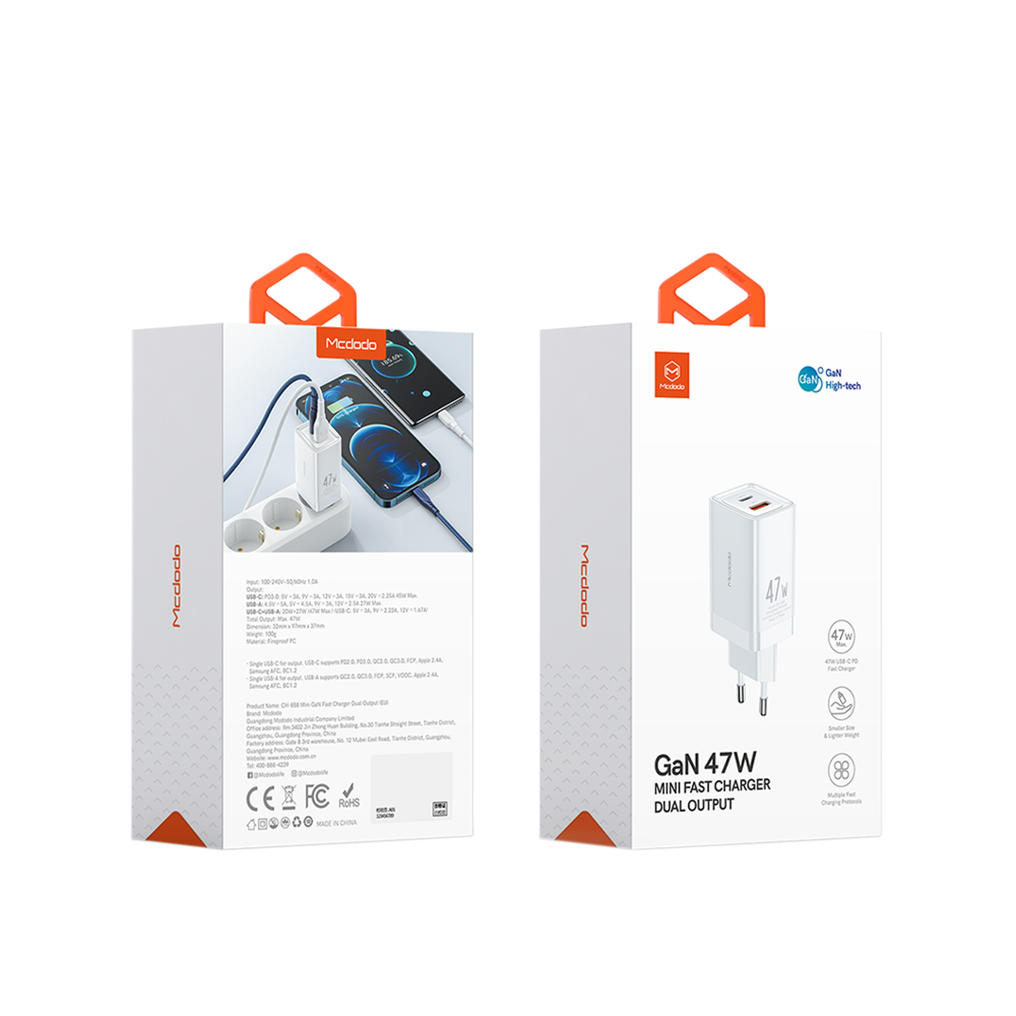 Mcdodo GaN 47W Mini Fast Charger Dual Port - Best Prices