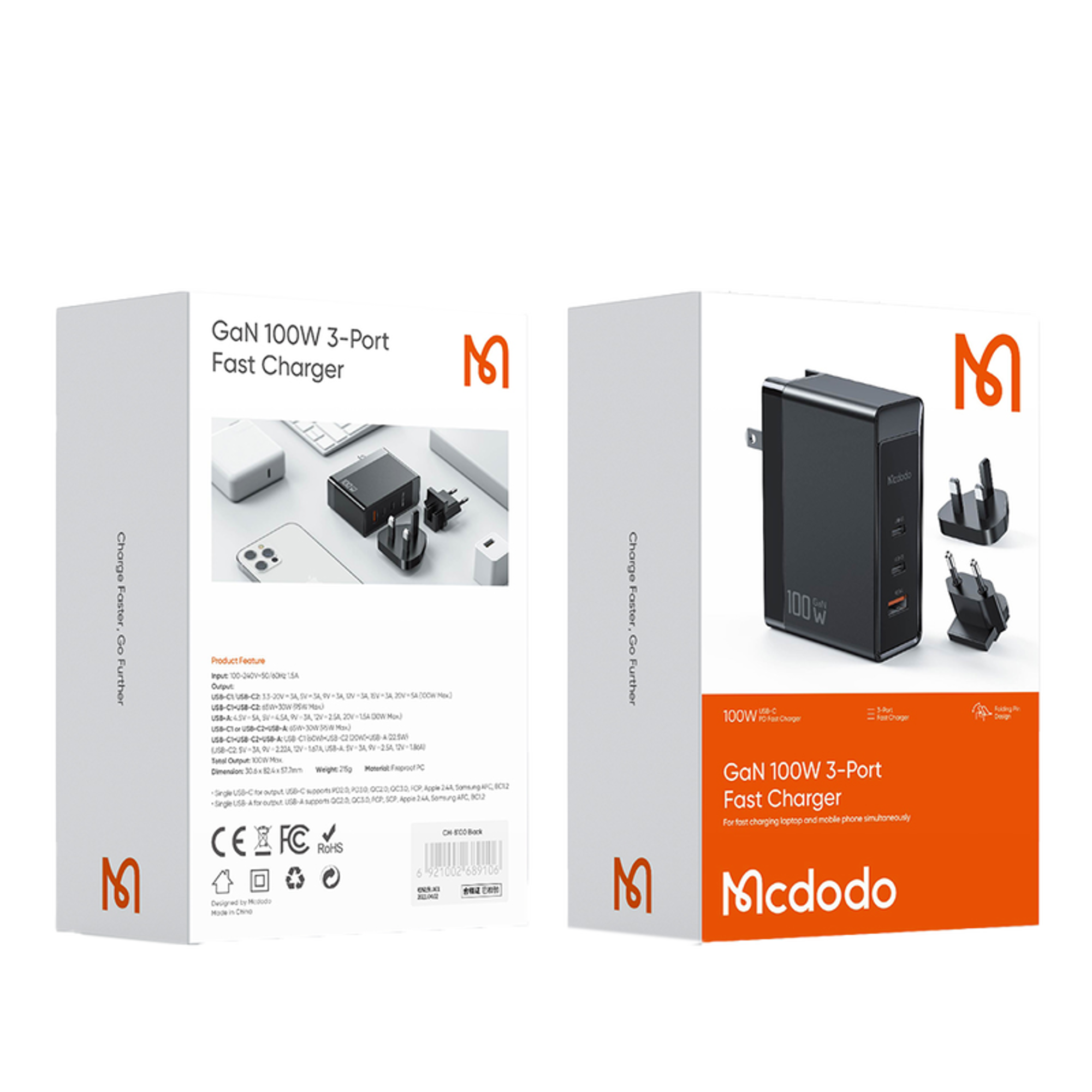 Mcdodo GaN 100W 3-Port Fast Charger - Best Prices