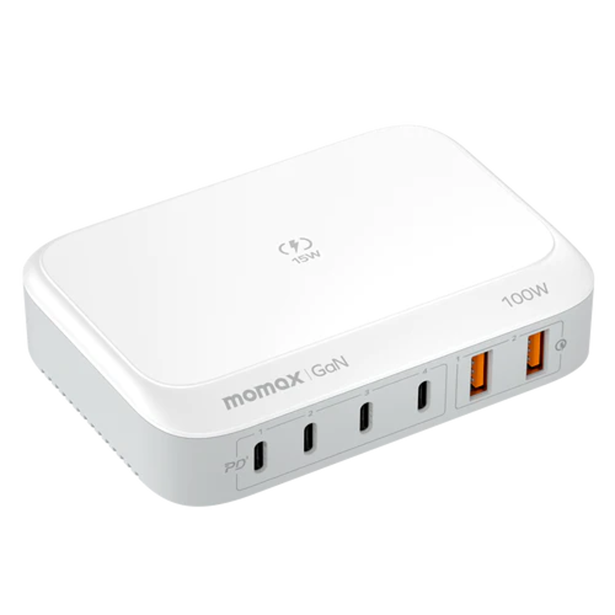 Momax Q.PLUG BOX 100W 6-Port GaN with Wireless Charging - Best Prices