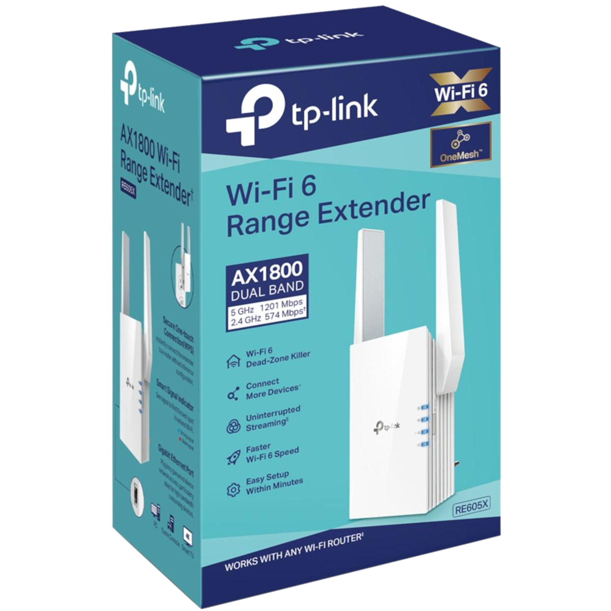 TP-Link RE605X | AX1800 Wi-Fi Range Extender - Best Prices