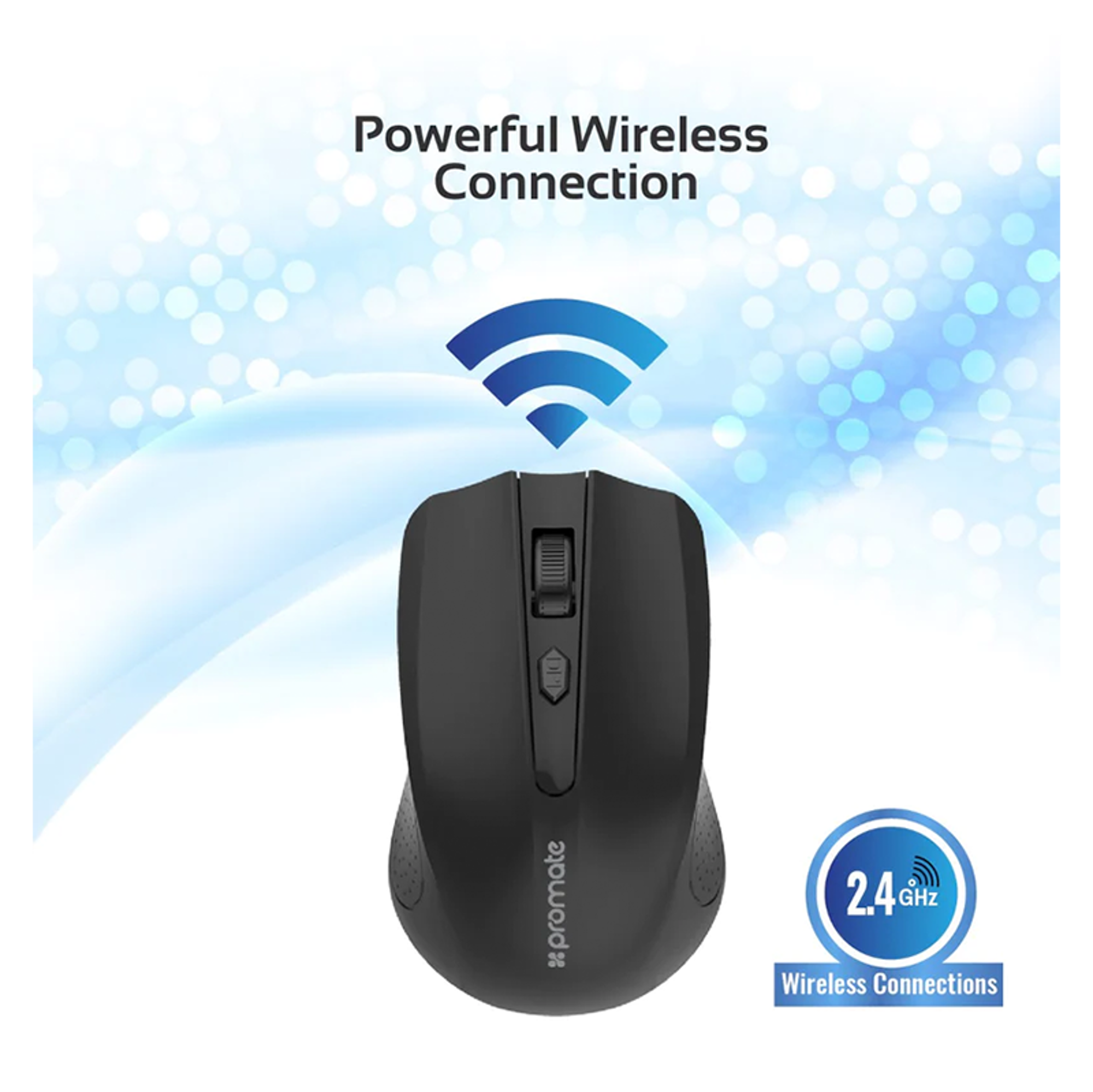 PROMATE Clix-8 2.4GHz Wireless Ergonomic Optical Mouse - Best Prices