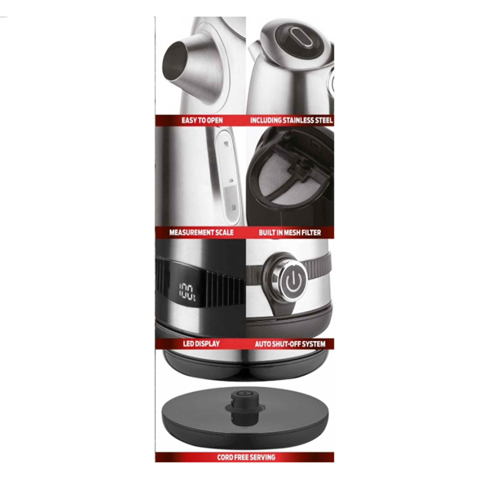 Berlinger Haus Digital Electric Kettle 1.7L - Best Prices