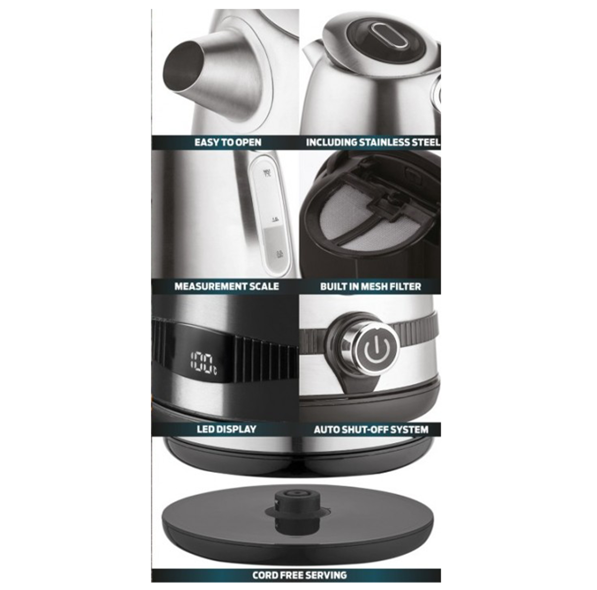 Berlinger Haus Digital Electric Kettle 1.7L - Best Prices