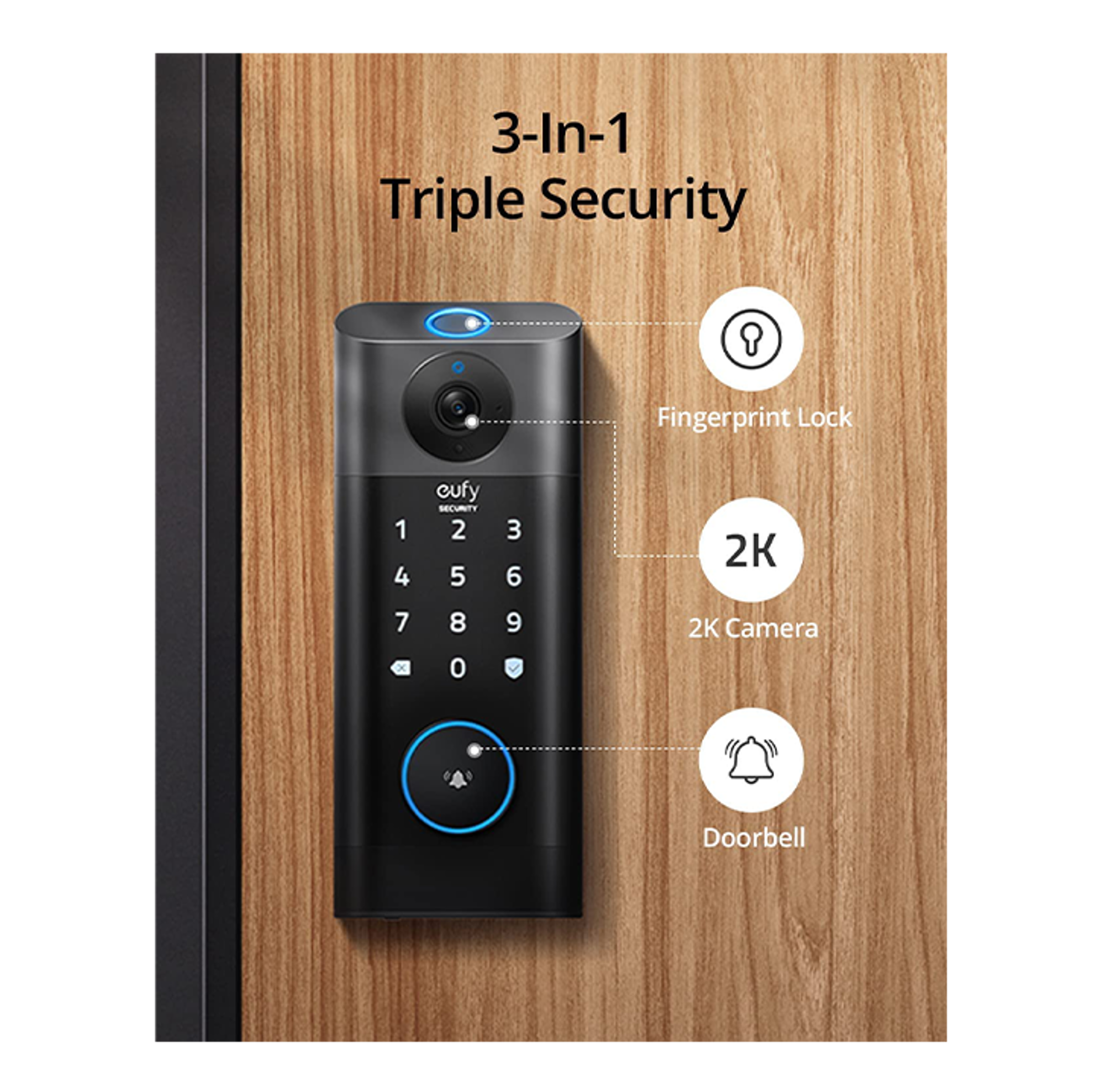 Eufy Security S330 Video Smart Lock 3-in-1 - Best Prices