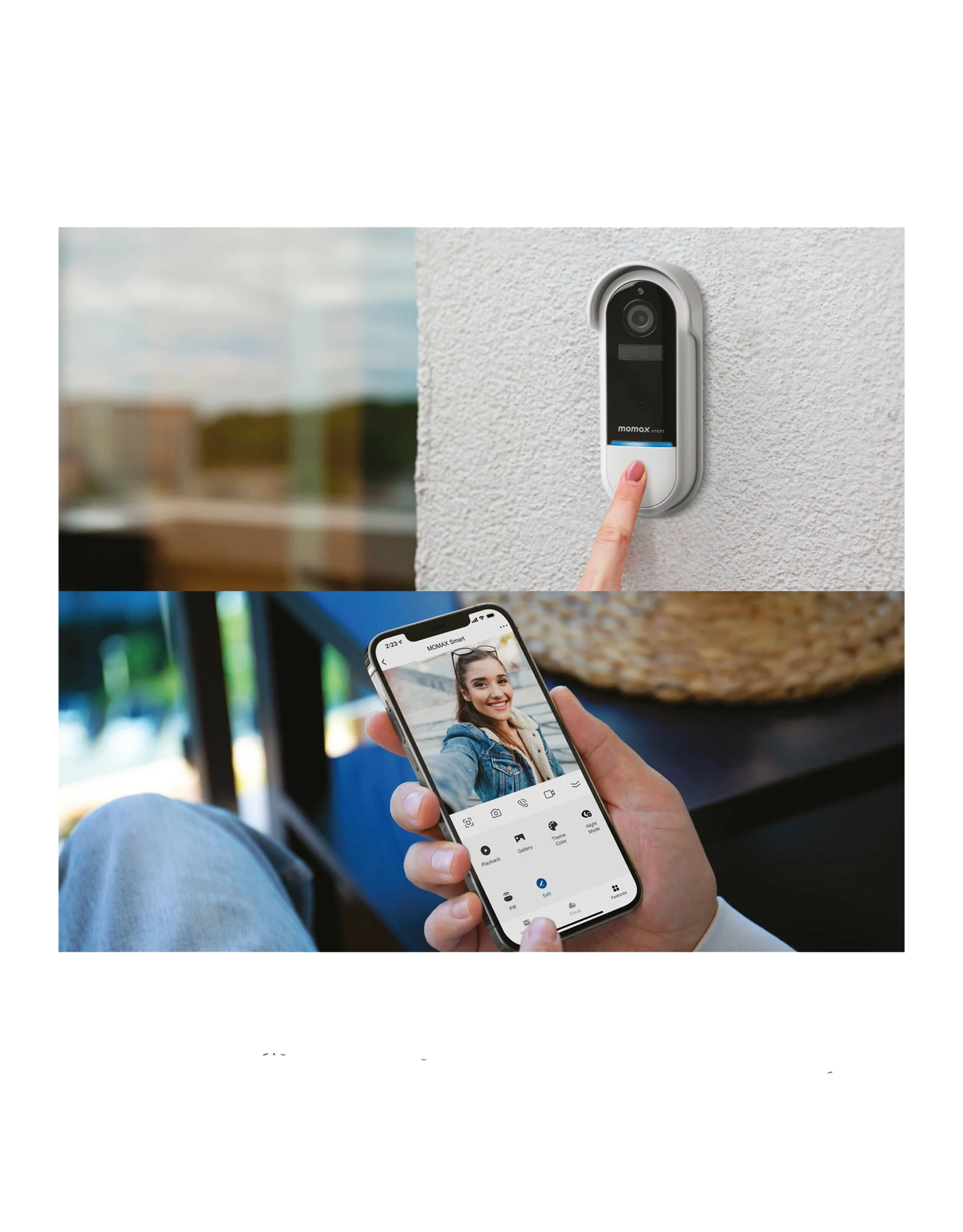 موماكس IoT IP جرس باب مع كاميرا - أفضل سعر
