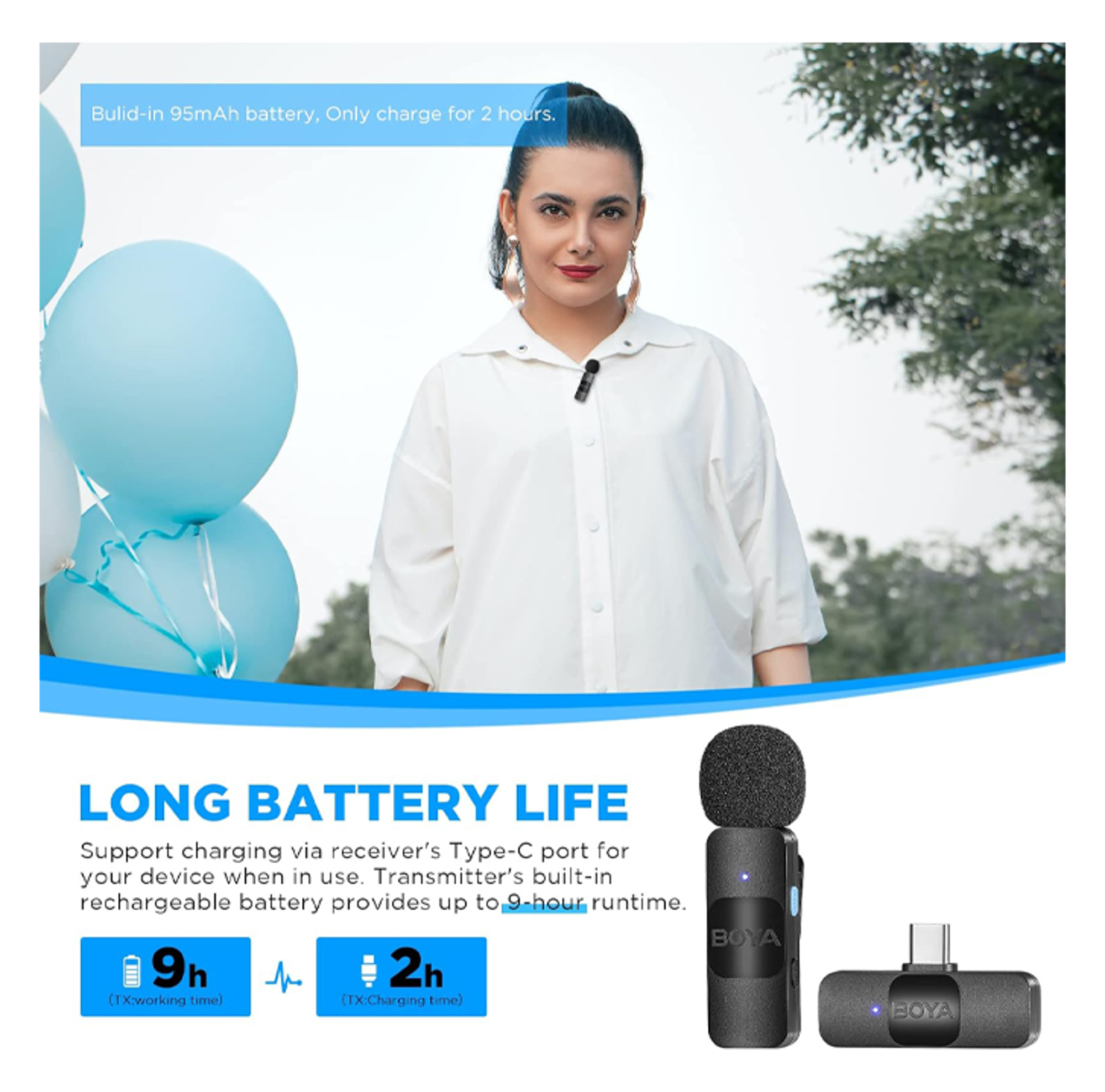 BOYA BY-V10 Wireless Lavalier Microphone - Best Prices