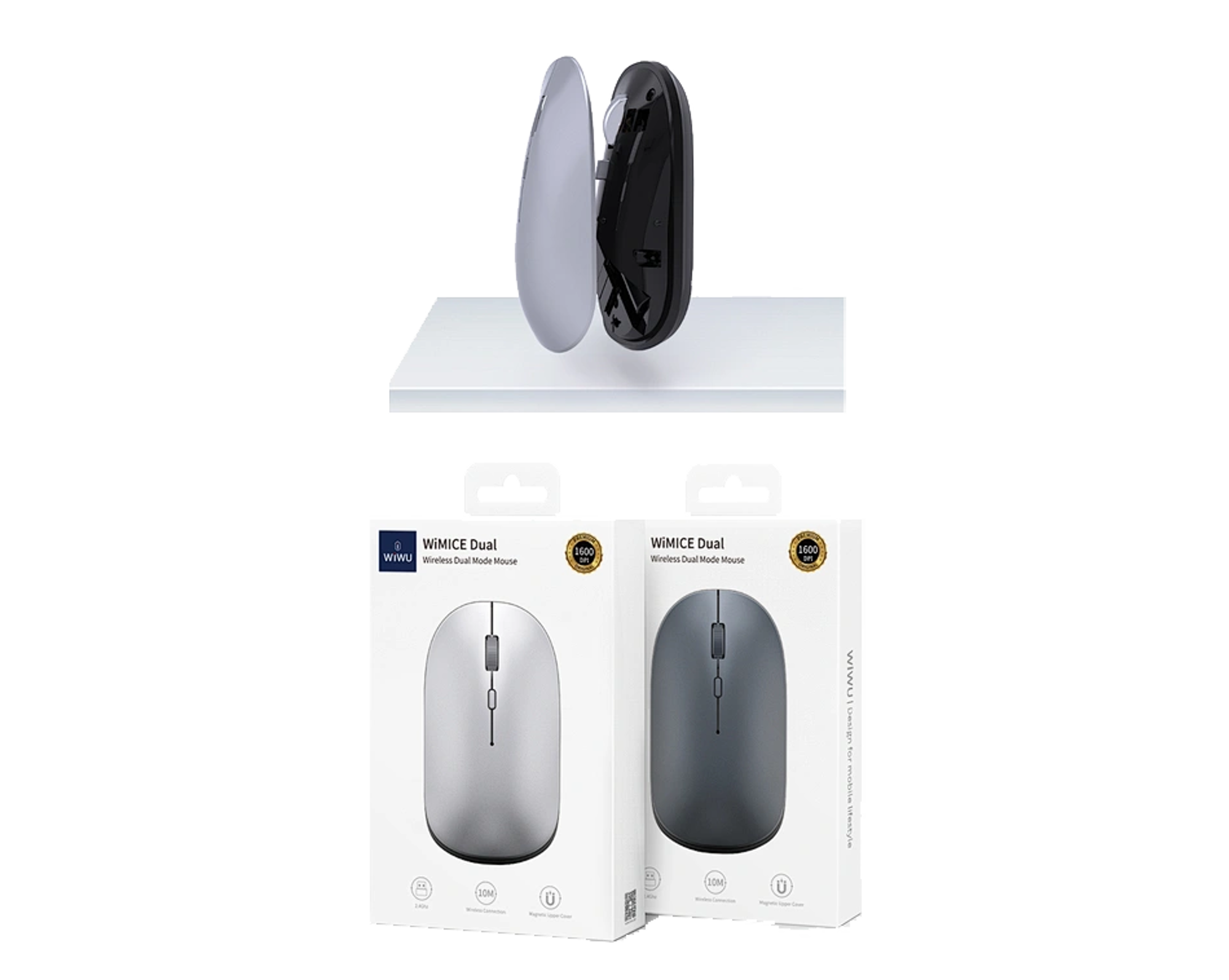 WiWU WM104 WiMice Dual Model 2.4Ghz & Bluetooth - Best Prices