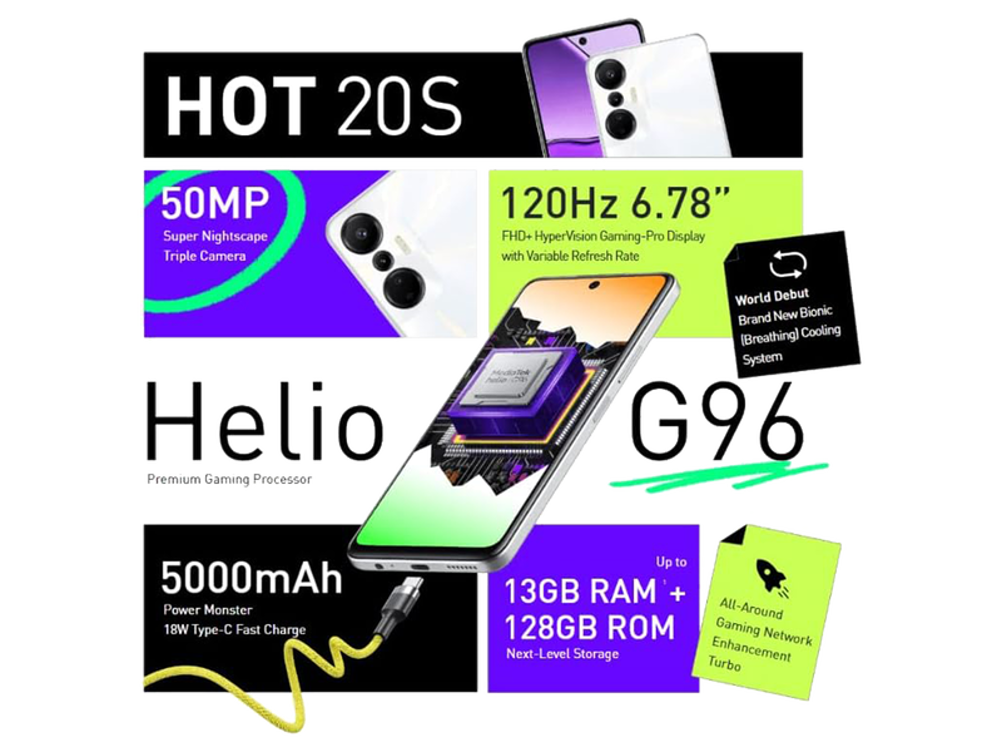 Infinix Hot 20s (8/128GB) - Best Prices