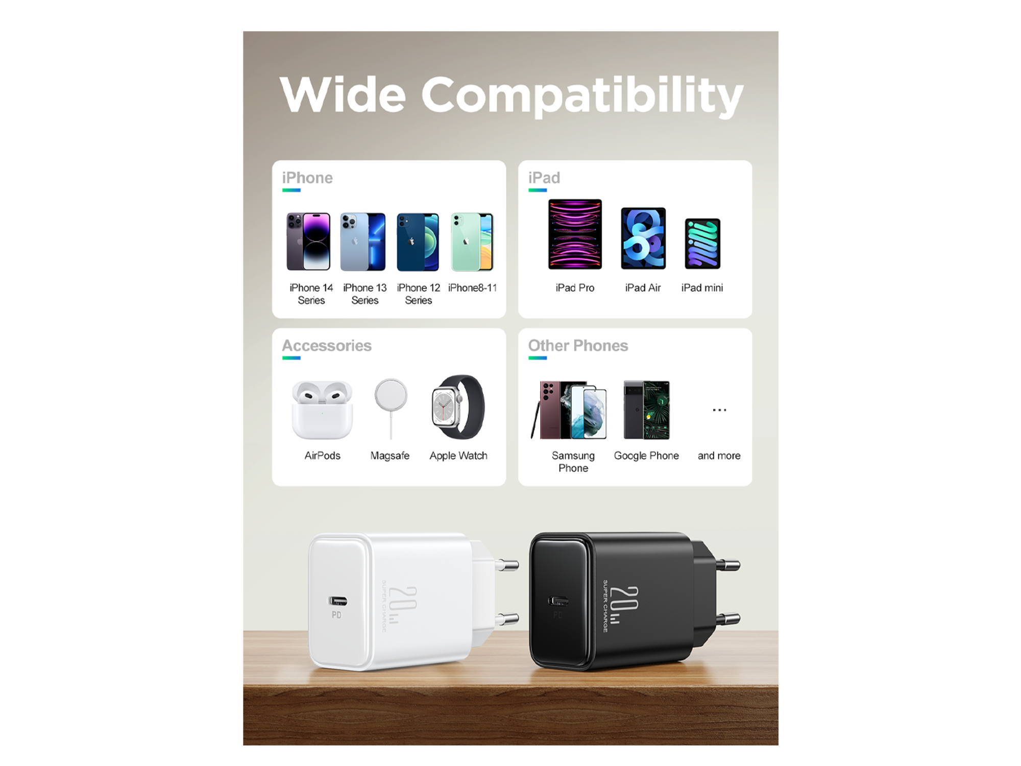 JoyRoom JR-TCF06 Flash Series PD 20W Single Port Charger with Type-C to Lightning Cable - Best Prices