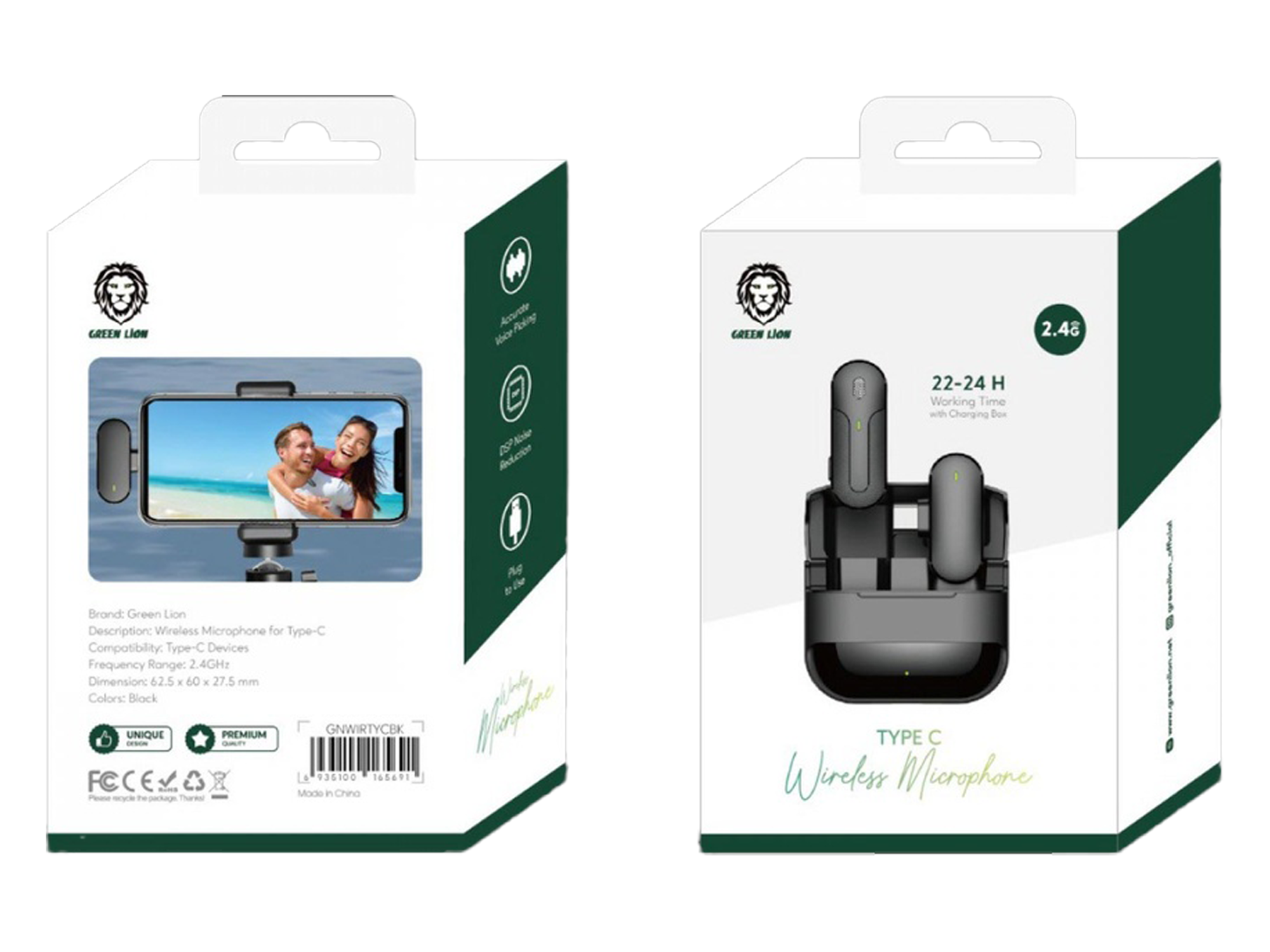 Green Lion Wireless Microphone (Type C) - Best Prices