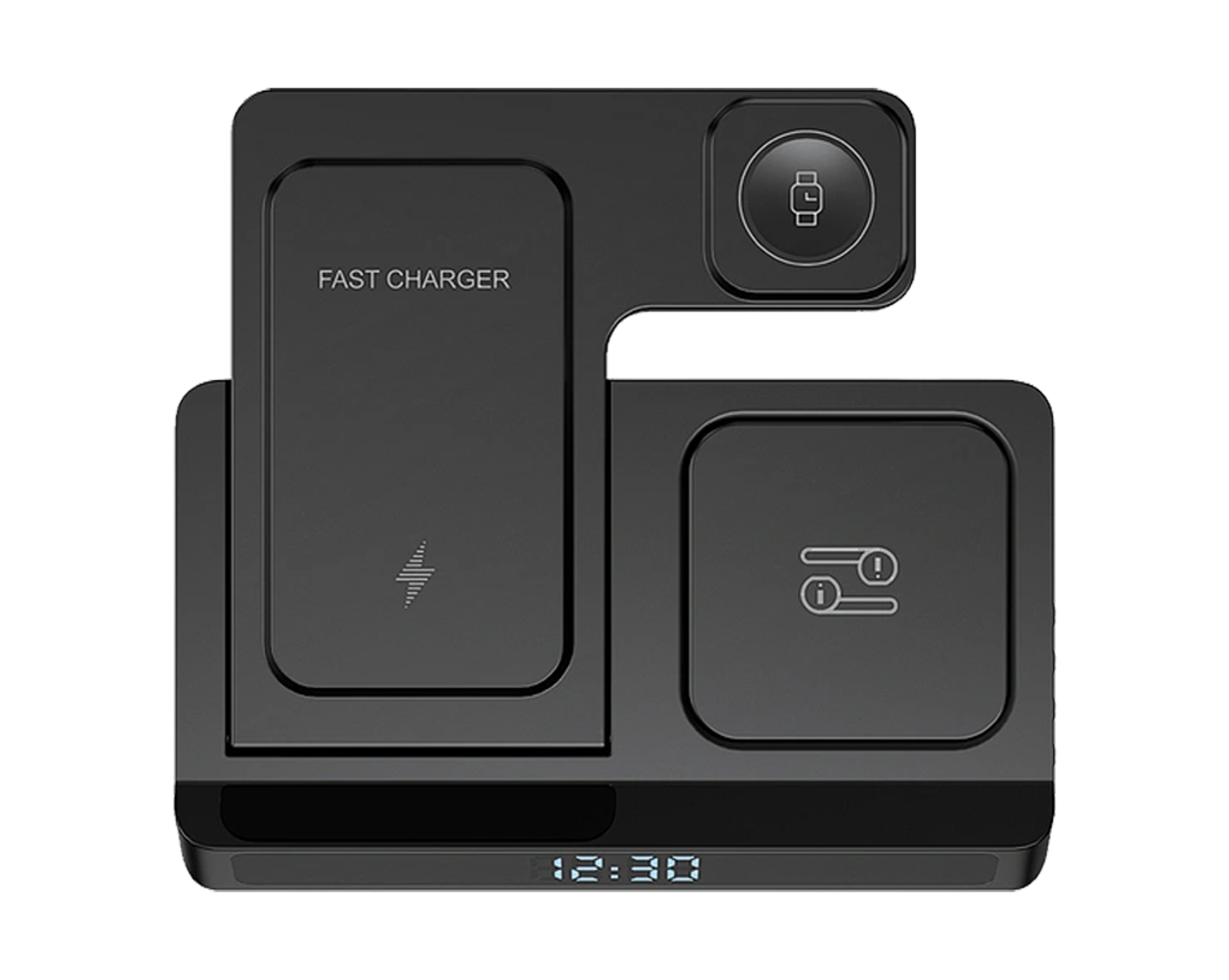 WiWU Wi-006 5 in 1 Wireless Charging Station with Clock 15W - Best Prices