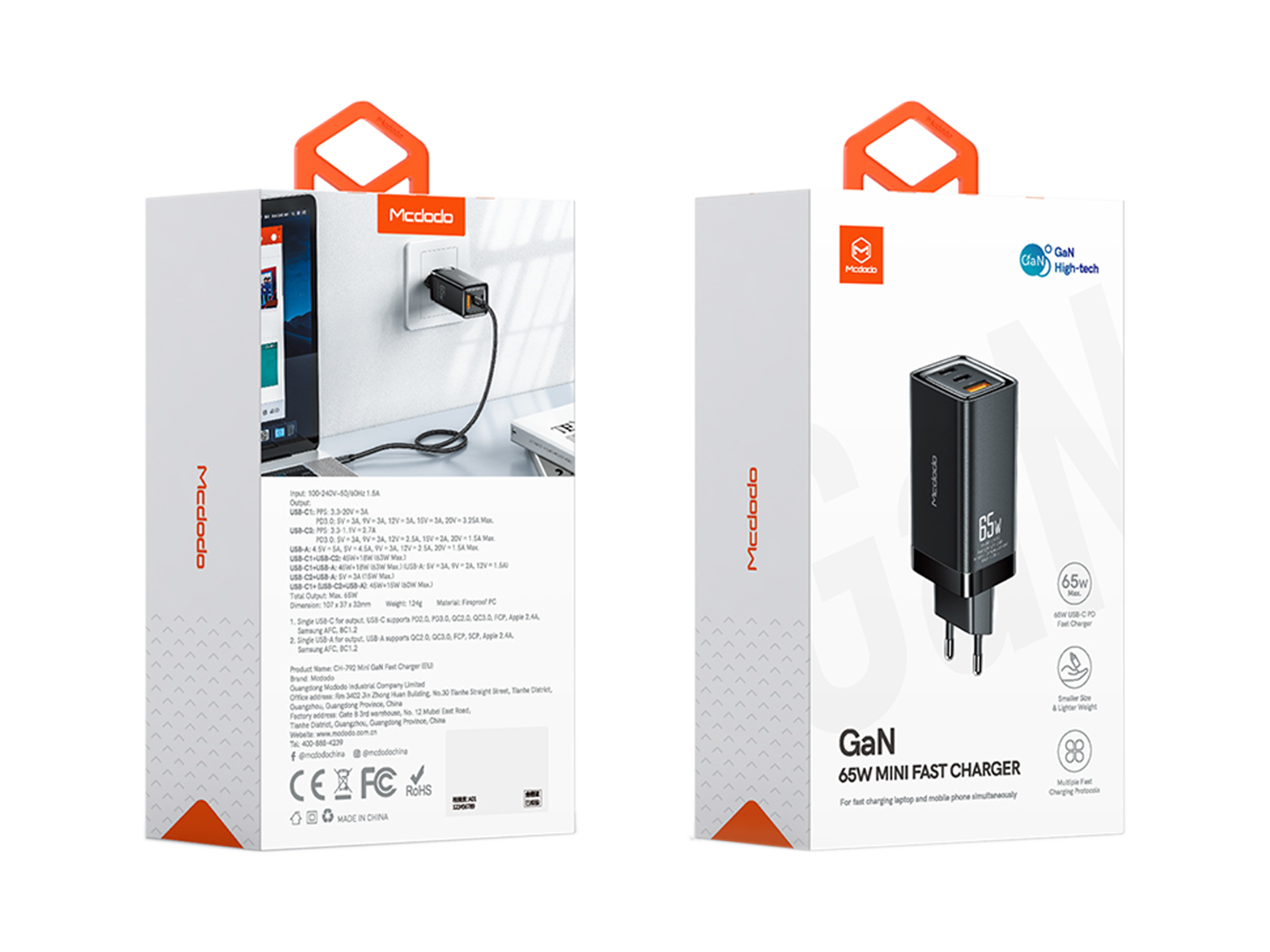 Mcdodo 65W GaN 3-Ports Mini Fast Charger - Best Prices