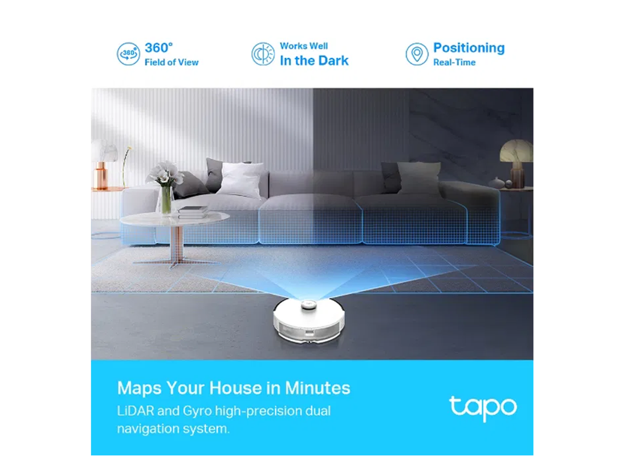 TP-Link Tapo RV30 LiDAR Navigation Robot Vacuum & Mop - Best Prices
