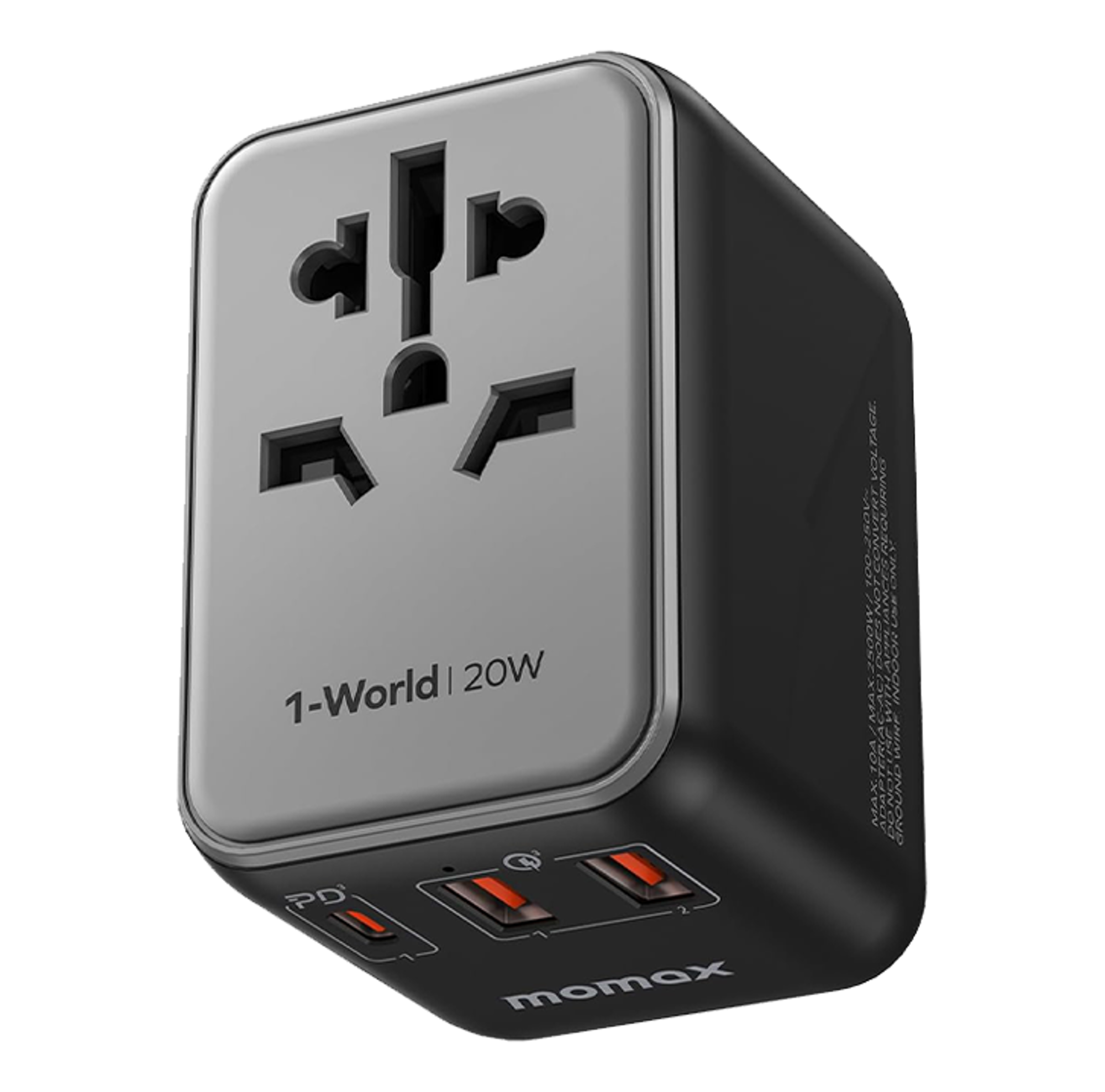 Momax UA11 1-World 20W PD Global Travel Fast Charger Power Adapter - Best Prices