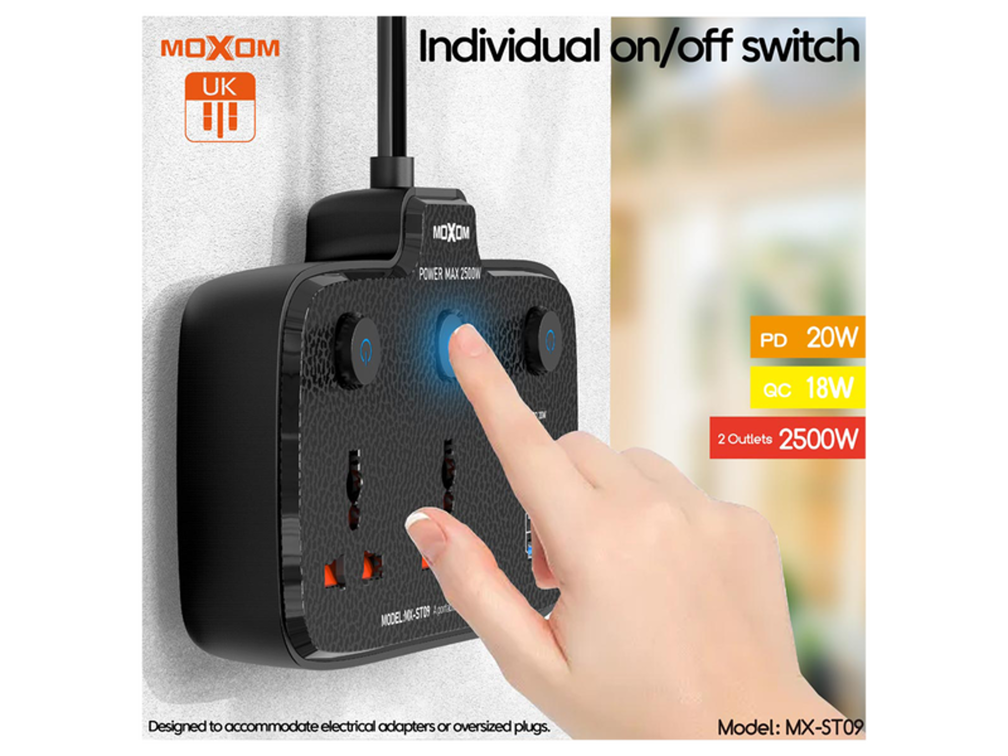 Moxom MX-ST09 Home & Travel Power Strip - Best Prices