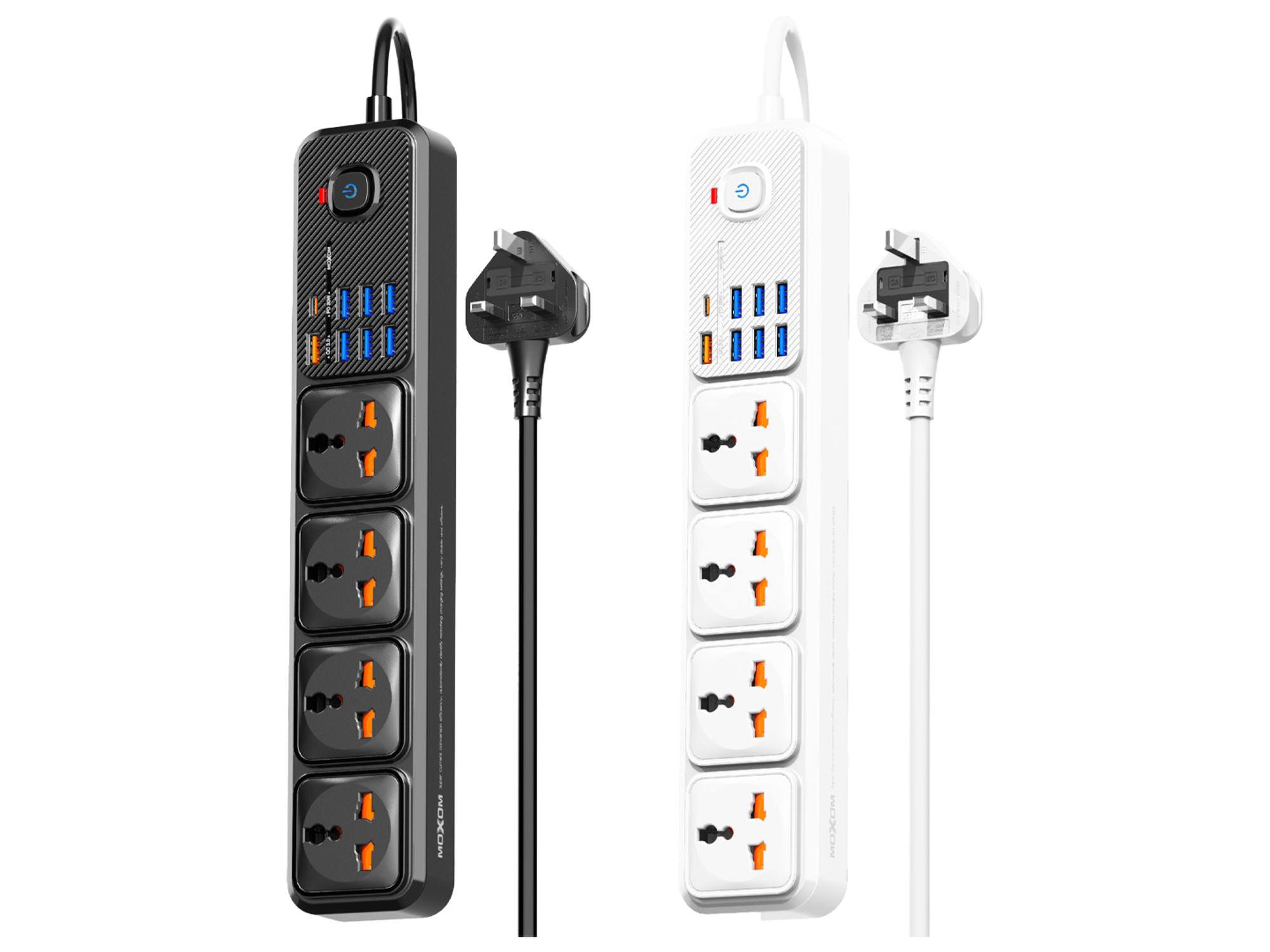 Moxom MX-ST16 7USB + 1PD 2500W Max Outlets 12in1 Power Strip - Best Prices