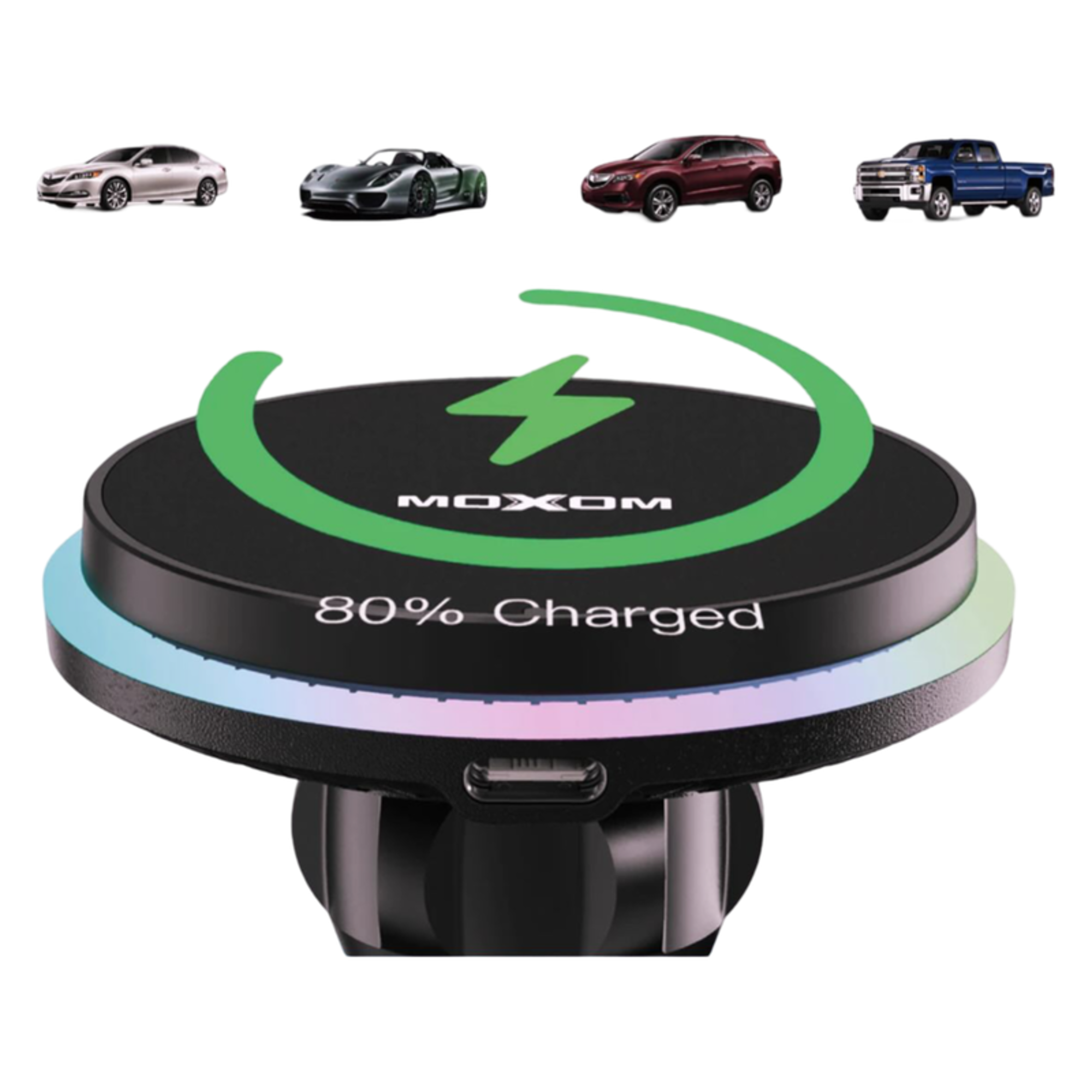 Moxom MX-VC34 Smart Phone Holder Charger - Best Prices