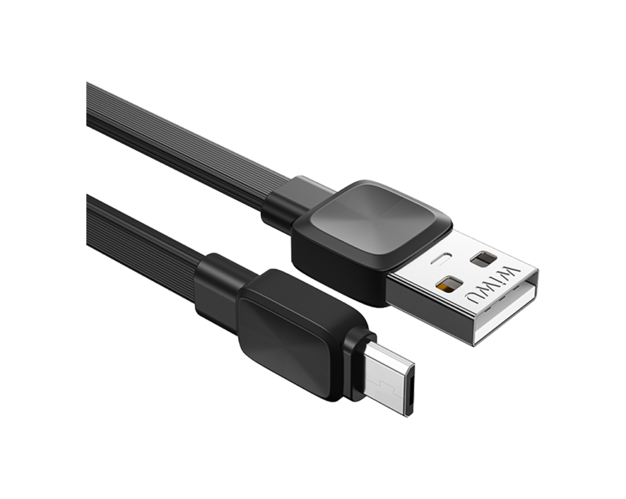 WiWU Wi-C003 Bravo Series USB-A to Type-C 27W Cable 1.2m - Black