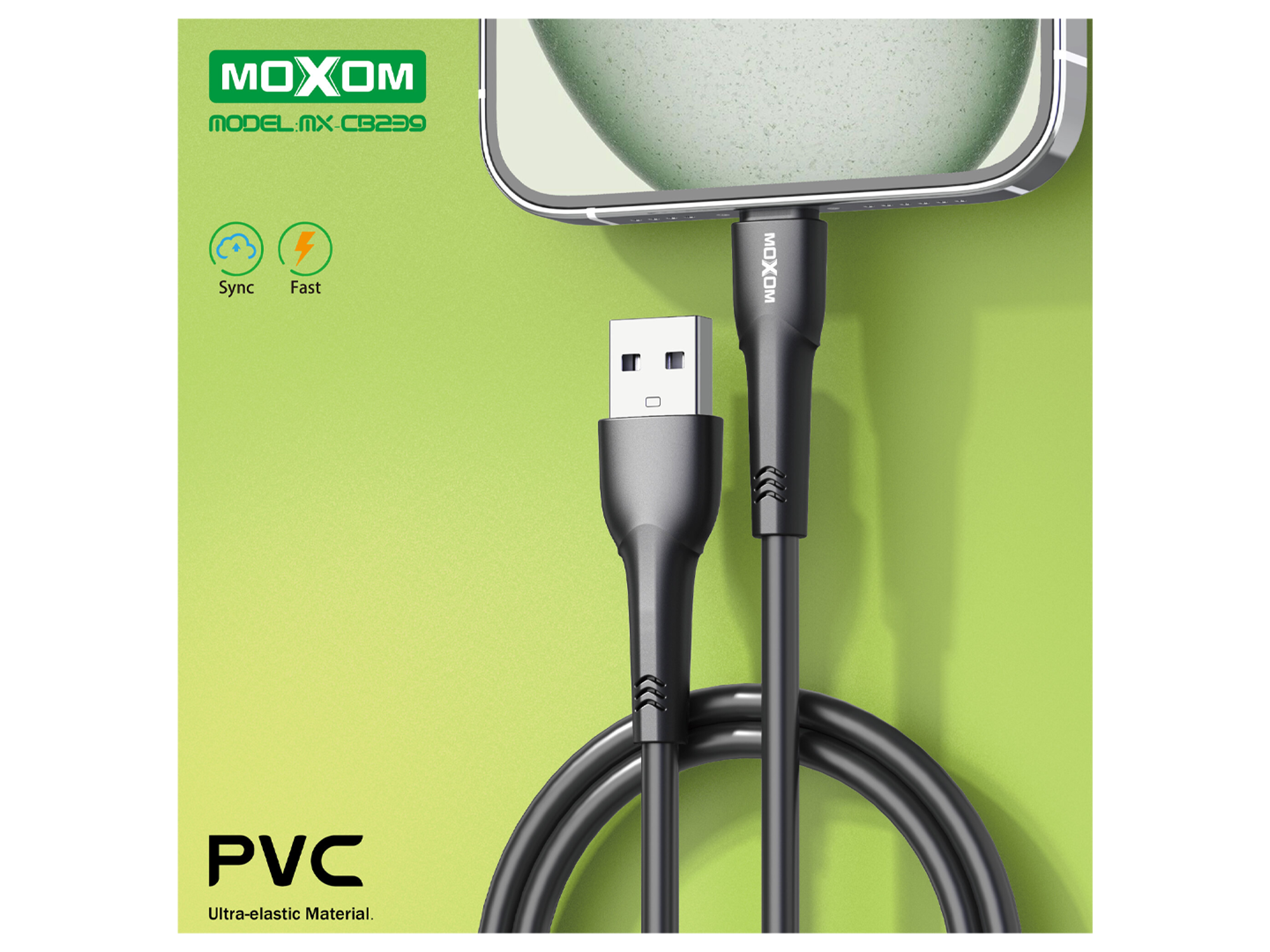 Moxom MX-CB239 3A PVC Fast Data Cable - Best Prices