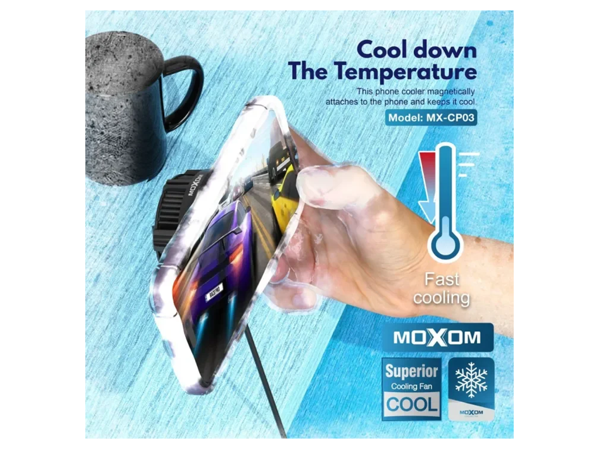 Moxom MX-cp03 Magnetic Phone Cooler - Best Prices