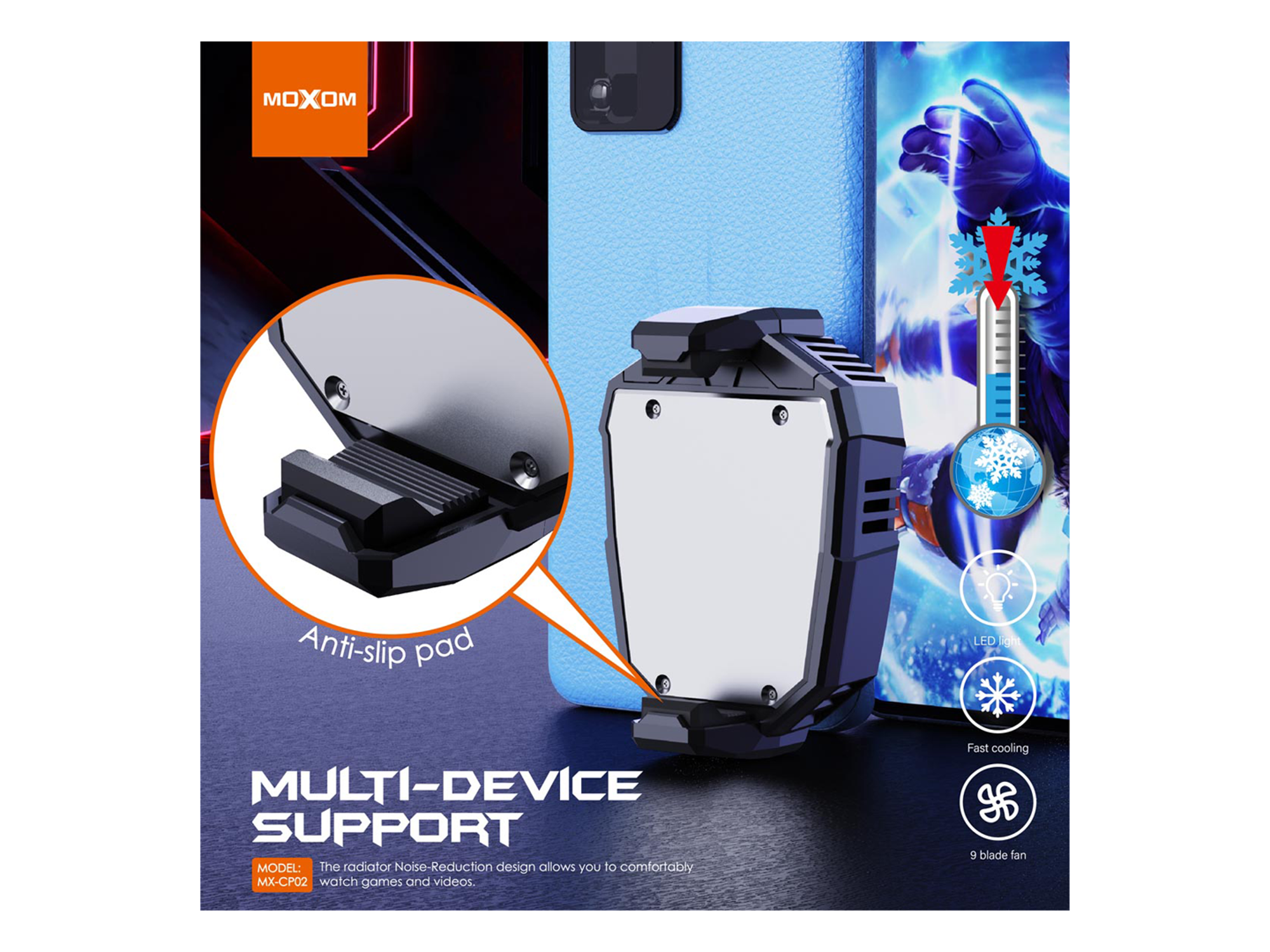Moxom MX-CP02  Magnetic Phone Cooler - Best Prices