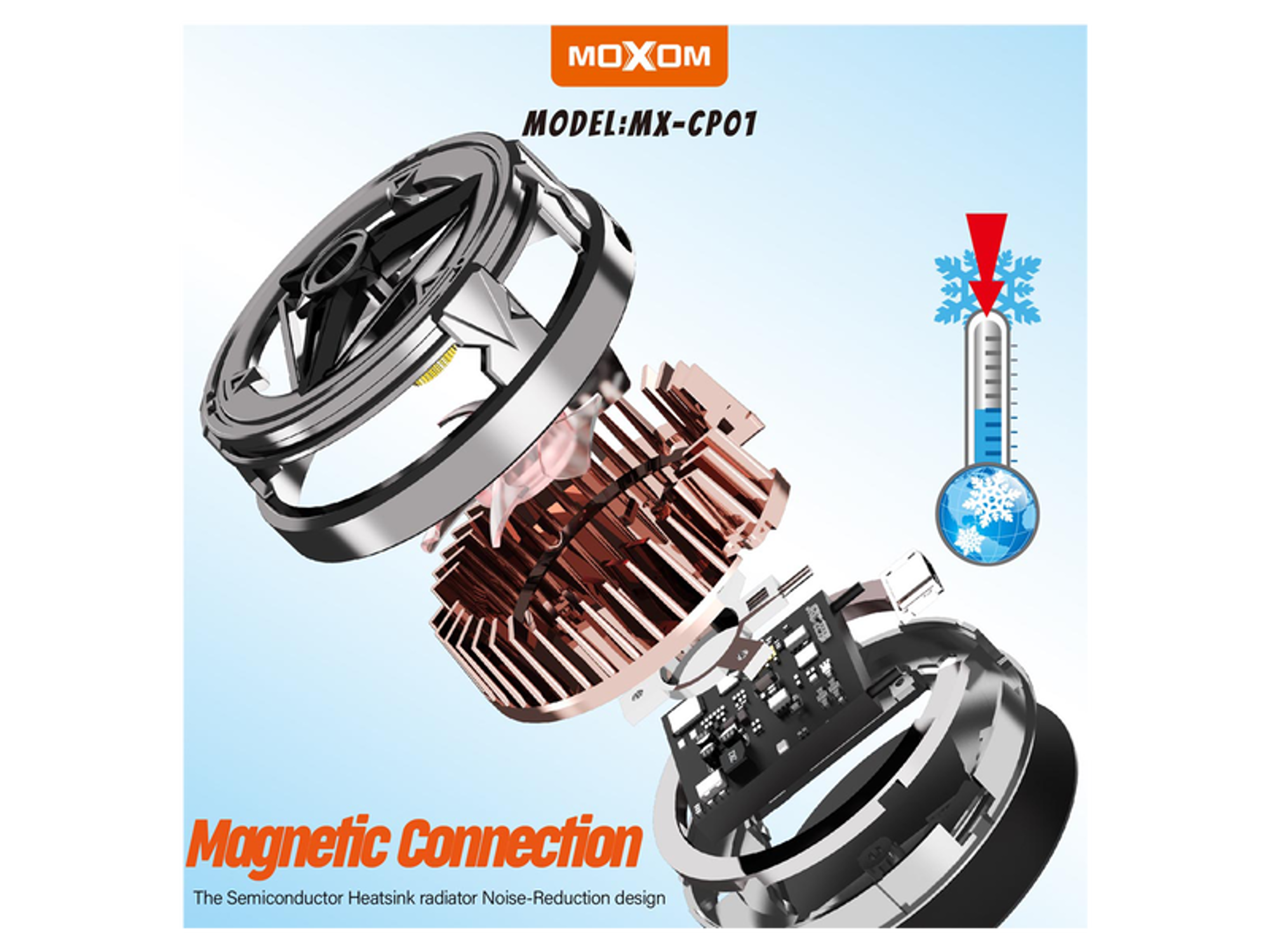 Moxom MX-cp01 Magnetic Phone Cooler - Best Prices