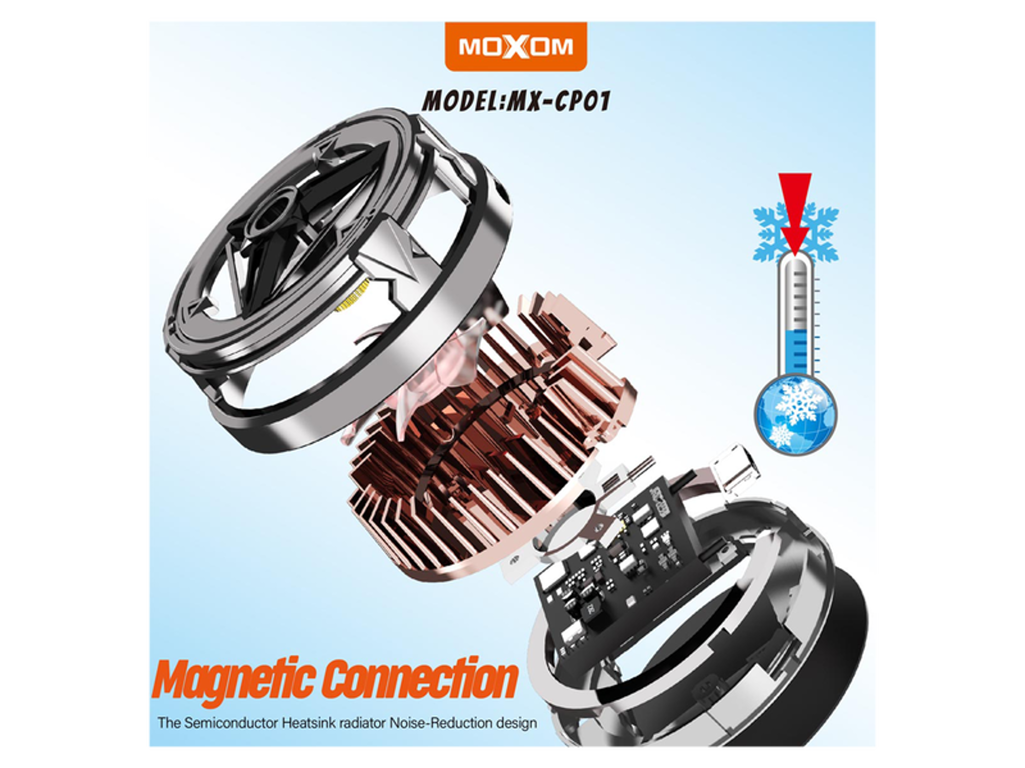 Moxom MX-cp01 Magnetic Phone Cooler - Best Prices