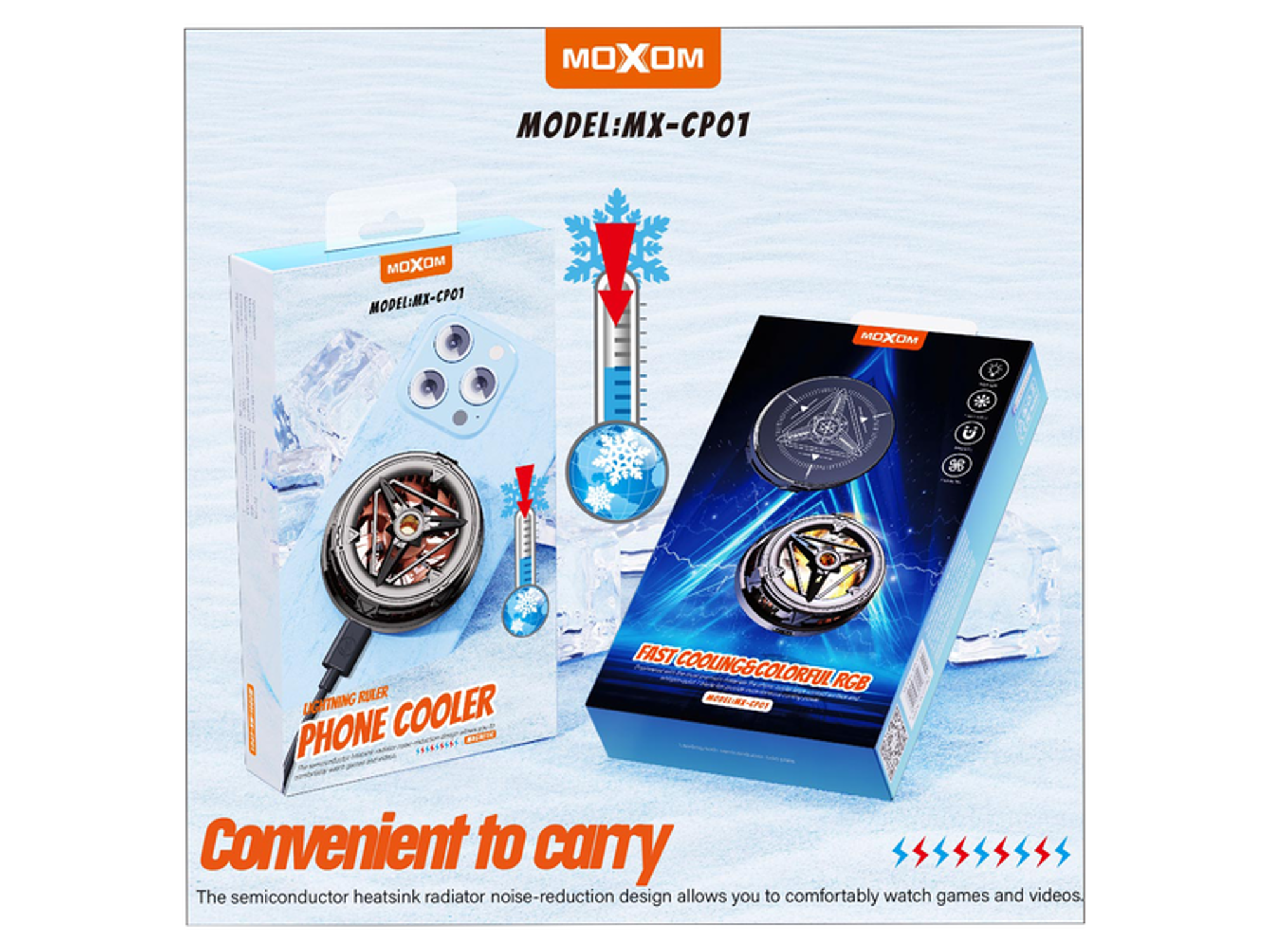 Moxom MX-cp01 Magnetic Phone Cooler - Best Prices