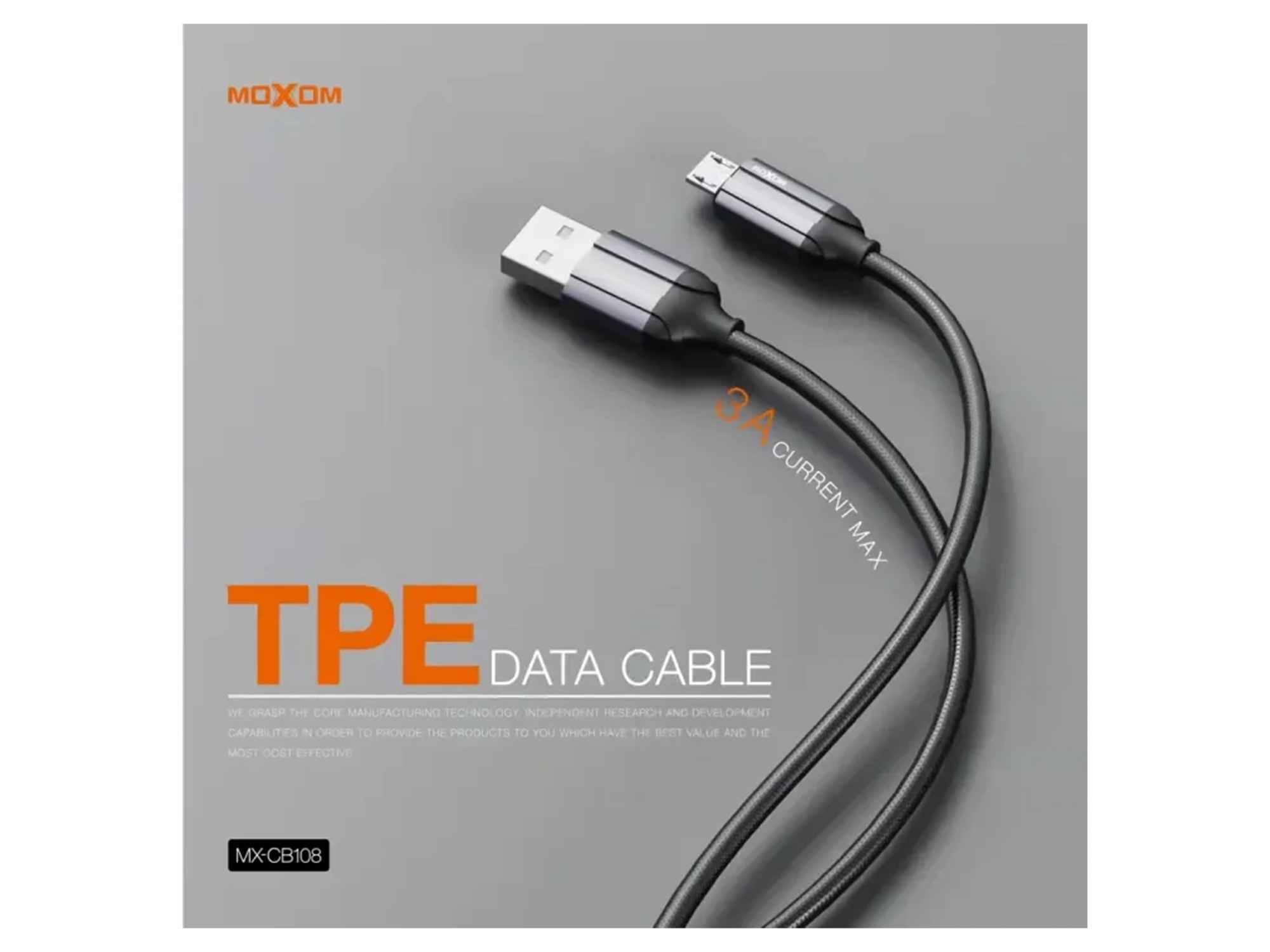 Moxom MX-CB108 3A TPE Data Cable USB Type-C Cable - Best Prices