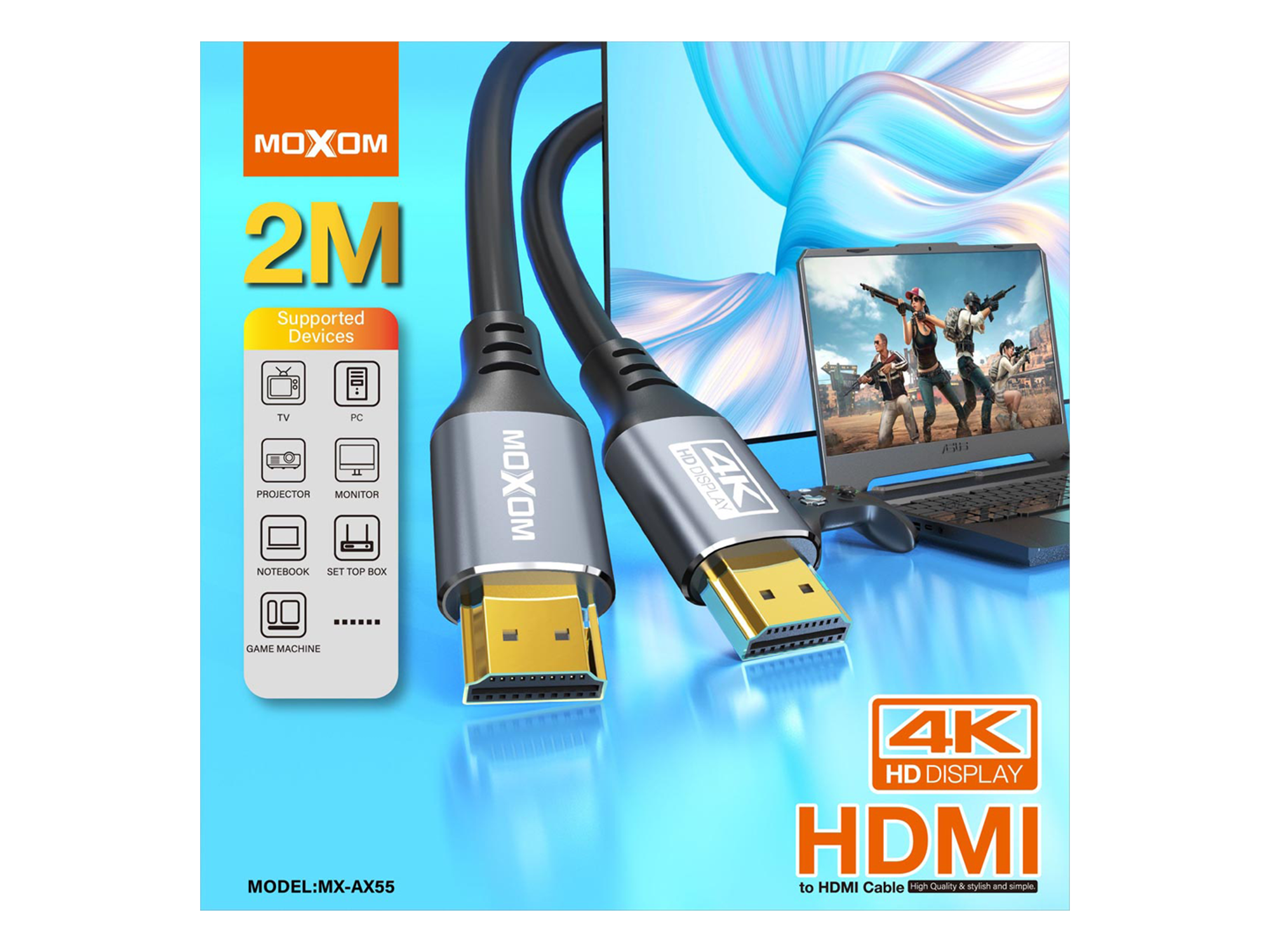 موكسم MX-AX55 4k اتش دي ام اي الى اتش دي ام اي - أفضل سعر