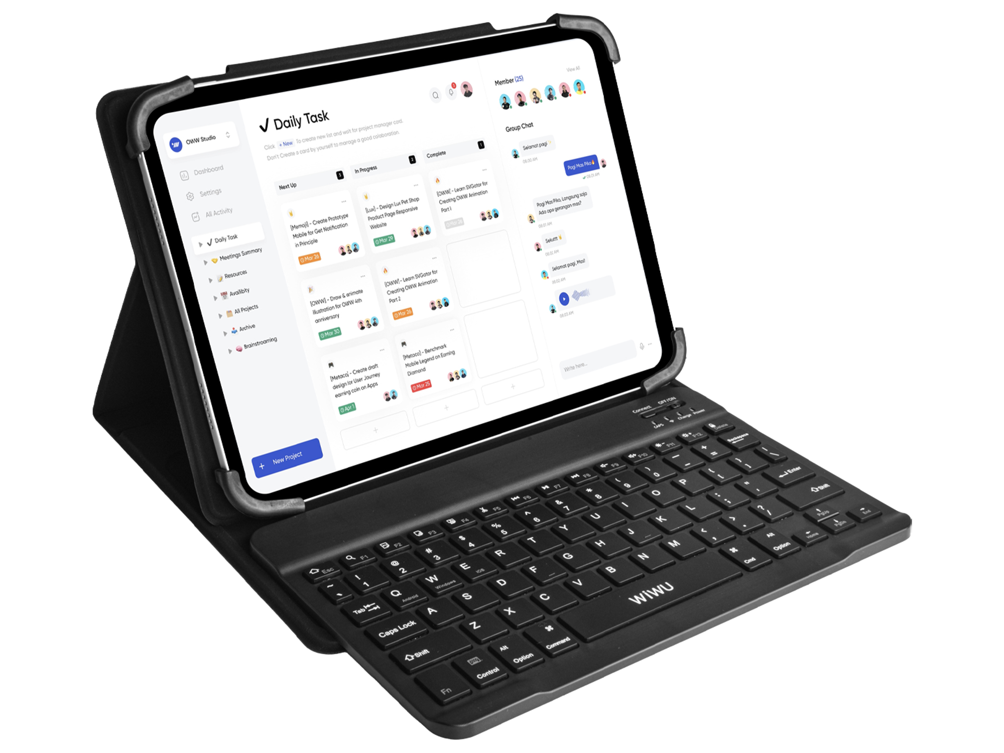 WiWU Universal Keyboard Case English & Arabic - Best Prices