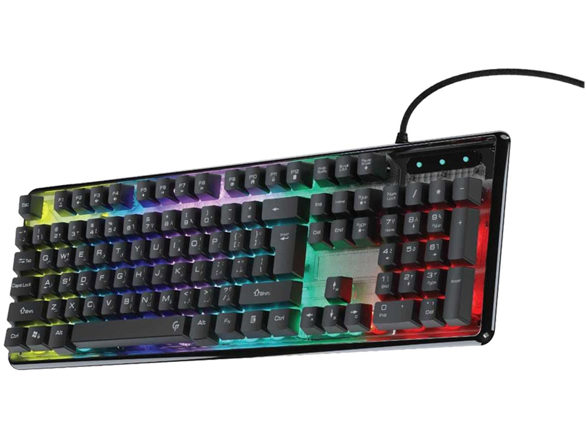 Porodo PDX216 Lucid Gaminig Keyboard With English And Arabic Layout